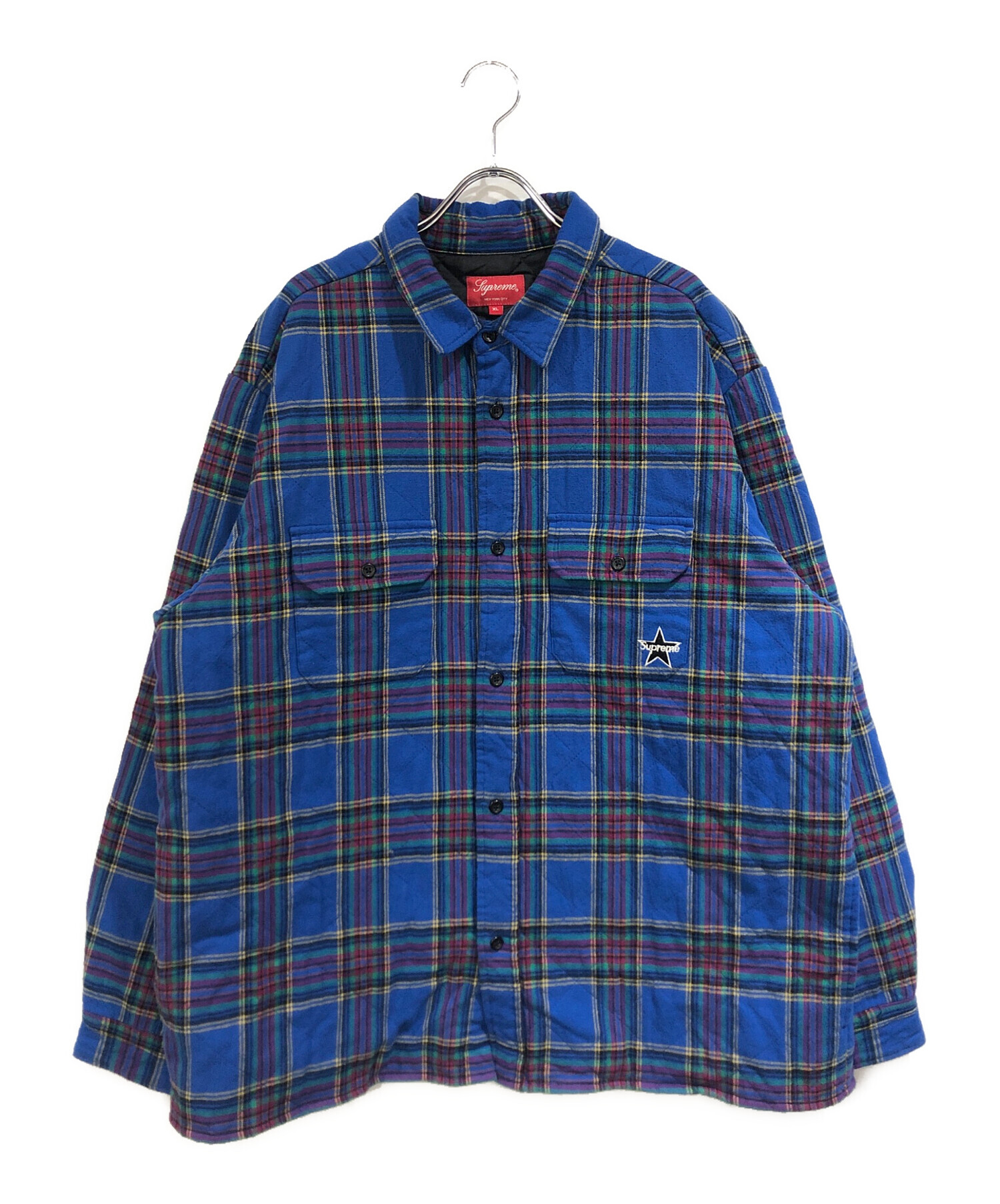 中古・古着通販】SUPREME (シュプリーム) Quilted Plaid Flannel Shirt