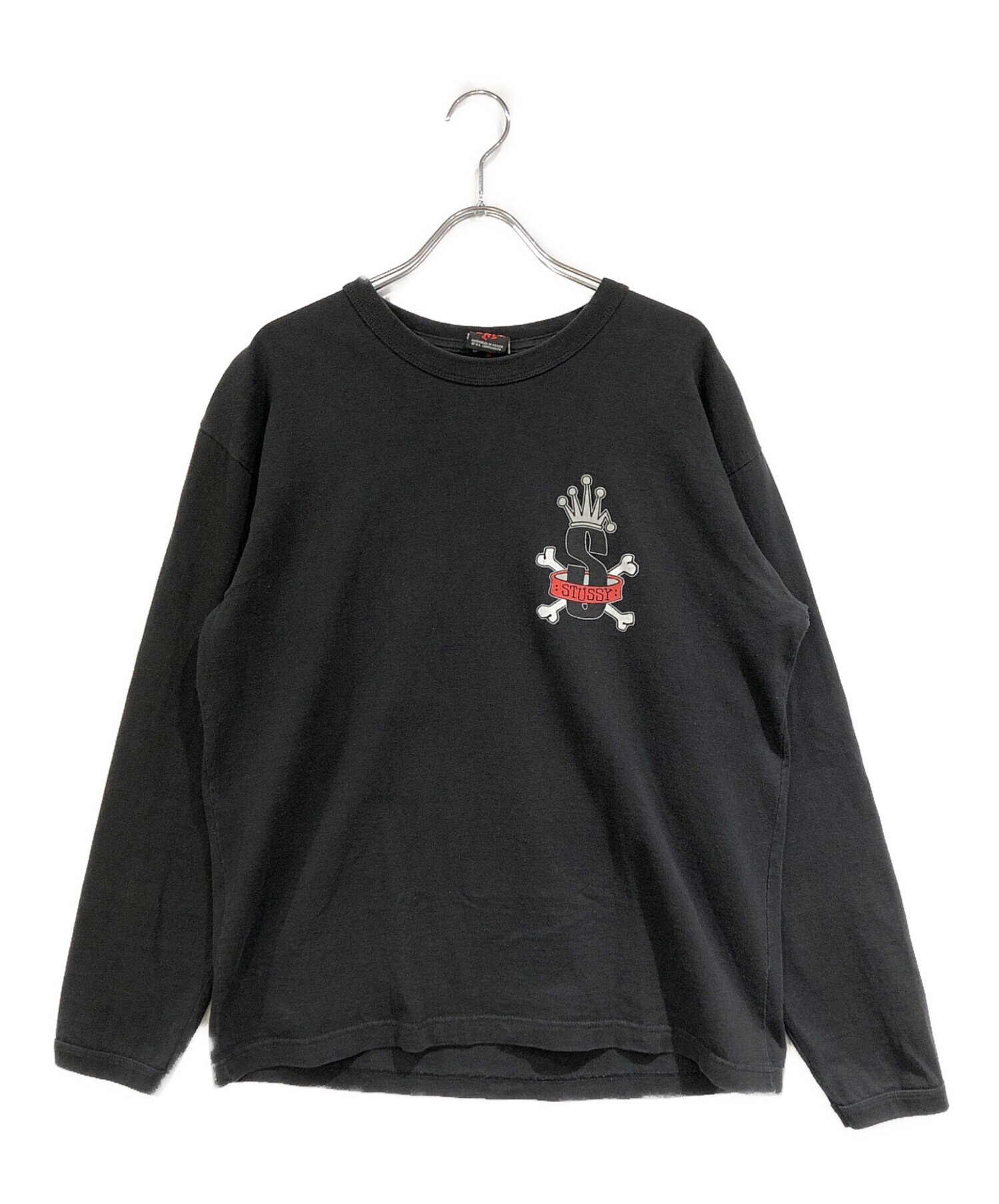 中古・古着通販】stussy (ステューシー) クラウンロゴロングスリーブ