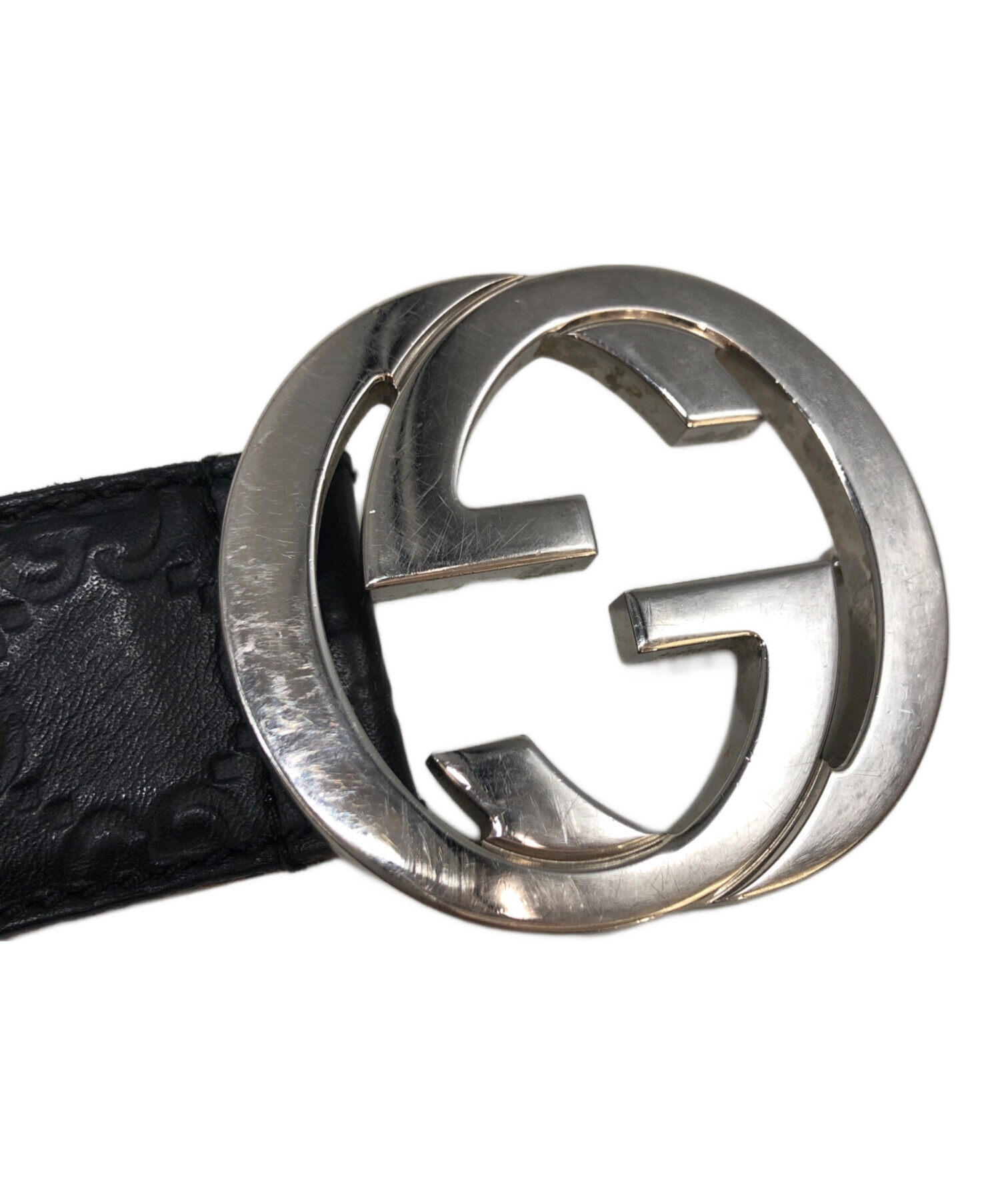 中古・古着通販】GUCCI (グッチ) インターロッキングGGバックベルト