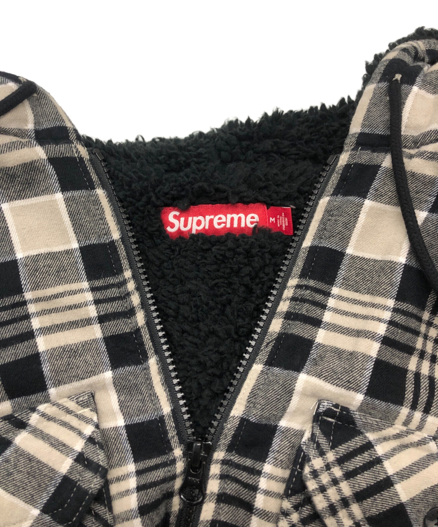 中古・古着通販】Supreme (シュプリーム) Lined Zip Up Hooded Flannel 中古・古着通販】Supreme (シュプリーム) Lined Zip Up Hooded Flannel