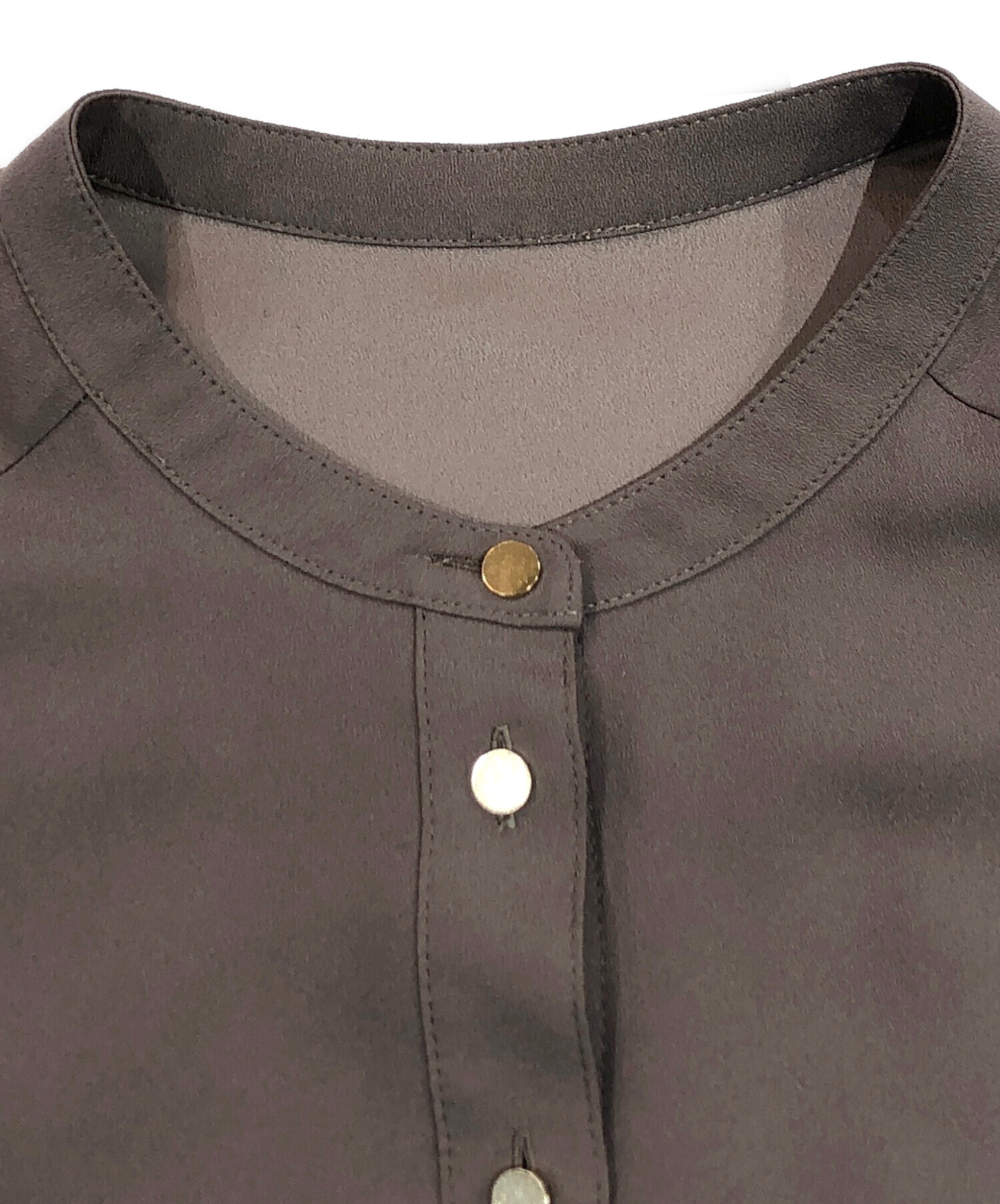 中古・古着通販】ANAYI (アナイ) バックサテンプリーツワンピース