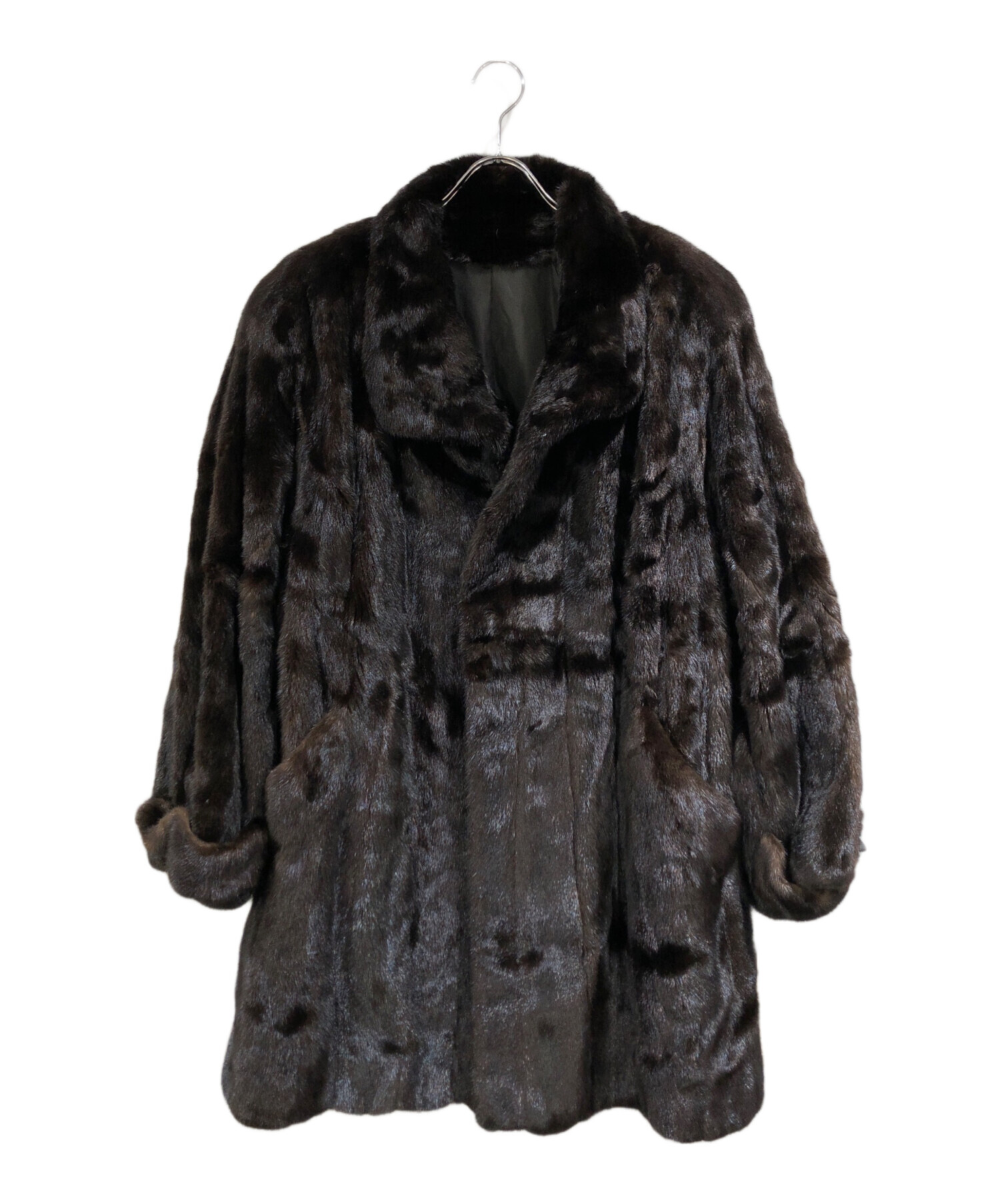 中古・古着通販】BLACK GLAMA (ブラックグラマ) ミンクショートコート