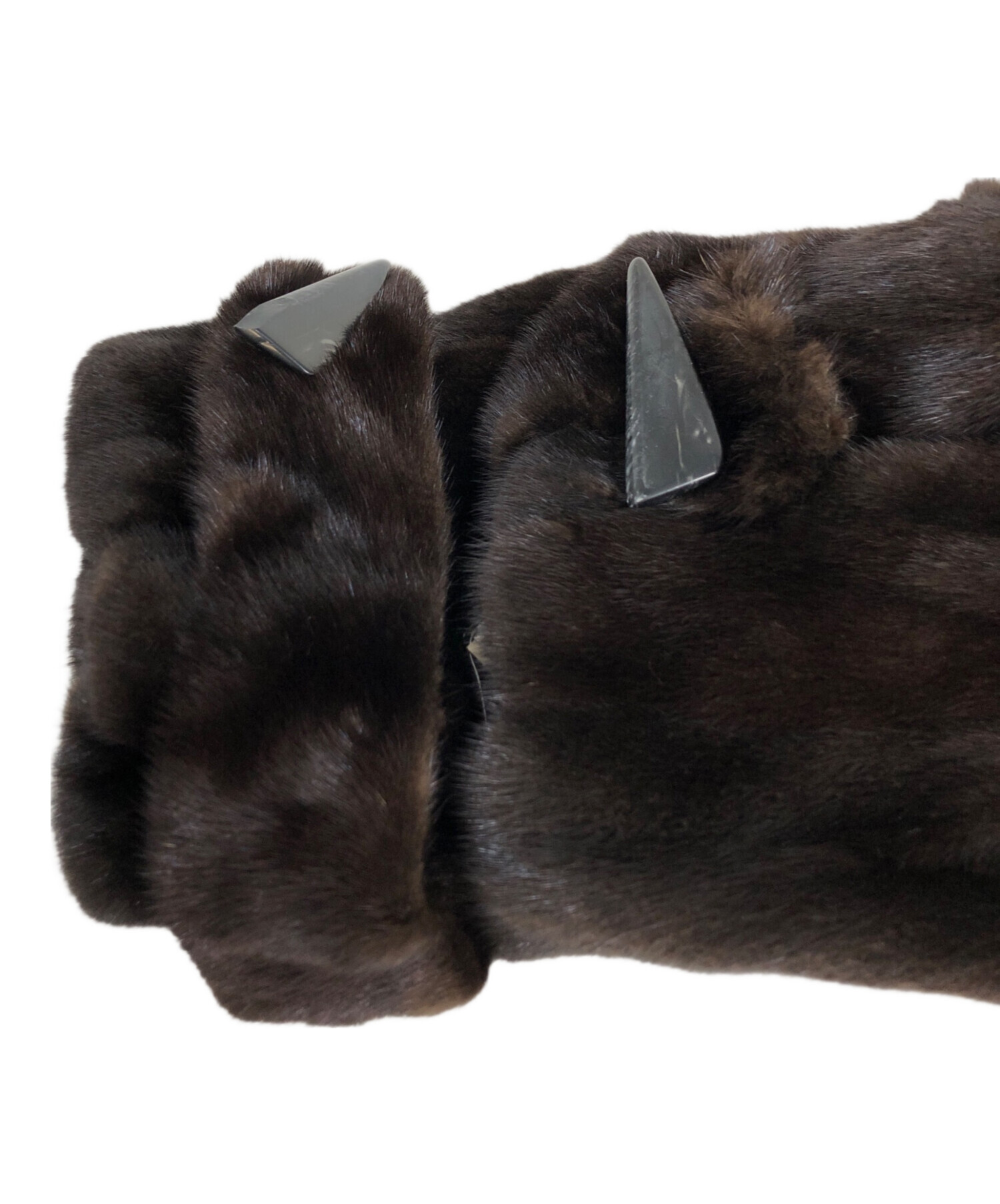 中古・古着通販】BLACK GLAMA (ブラックグラマ) ミンクショートコート