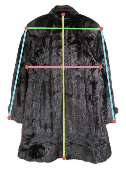 中古・古着通販】BLACK GLAMA (ブラックグラマ) ミンクショートコート