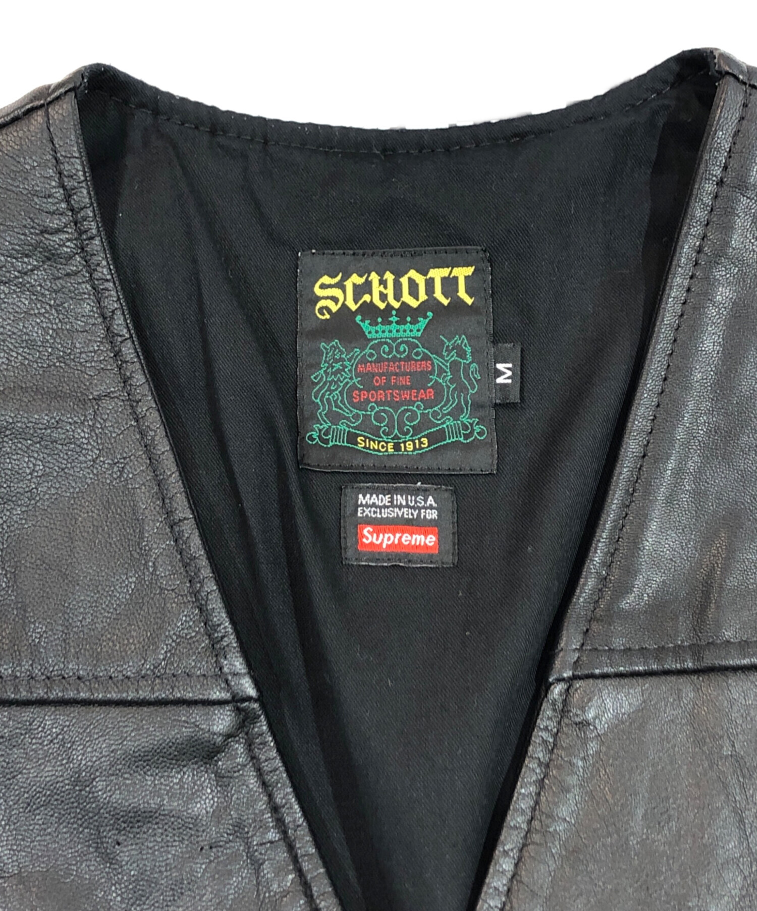 中古・古着通販】Supreme (シュプリーム) Schott (ショット) レザー