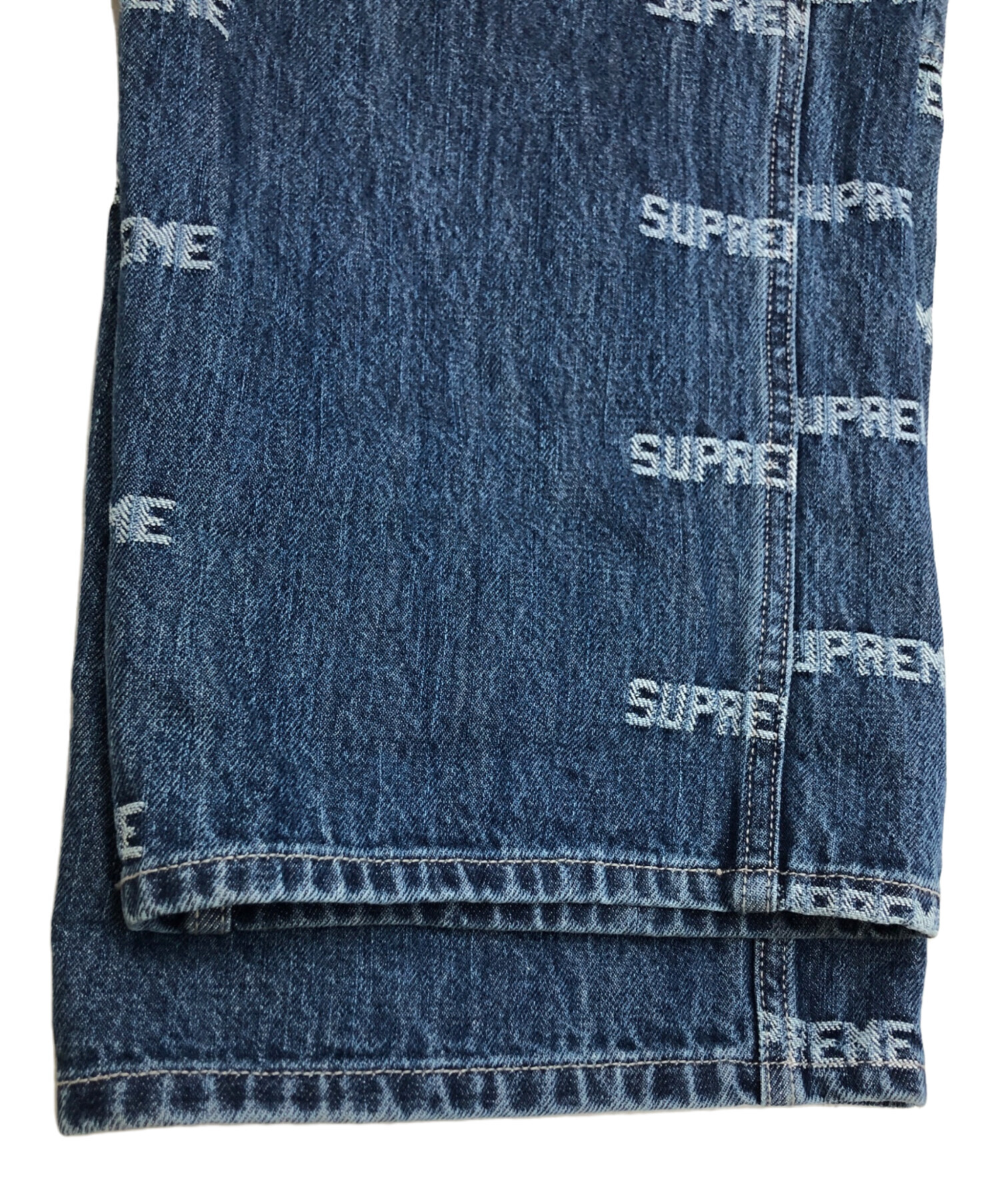 中古・古着通販】SUPREME (シュプリーム) Logo Denim Overalls ブルー