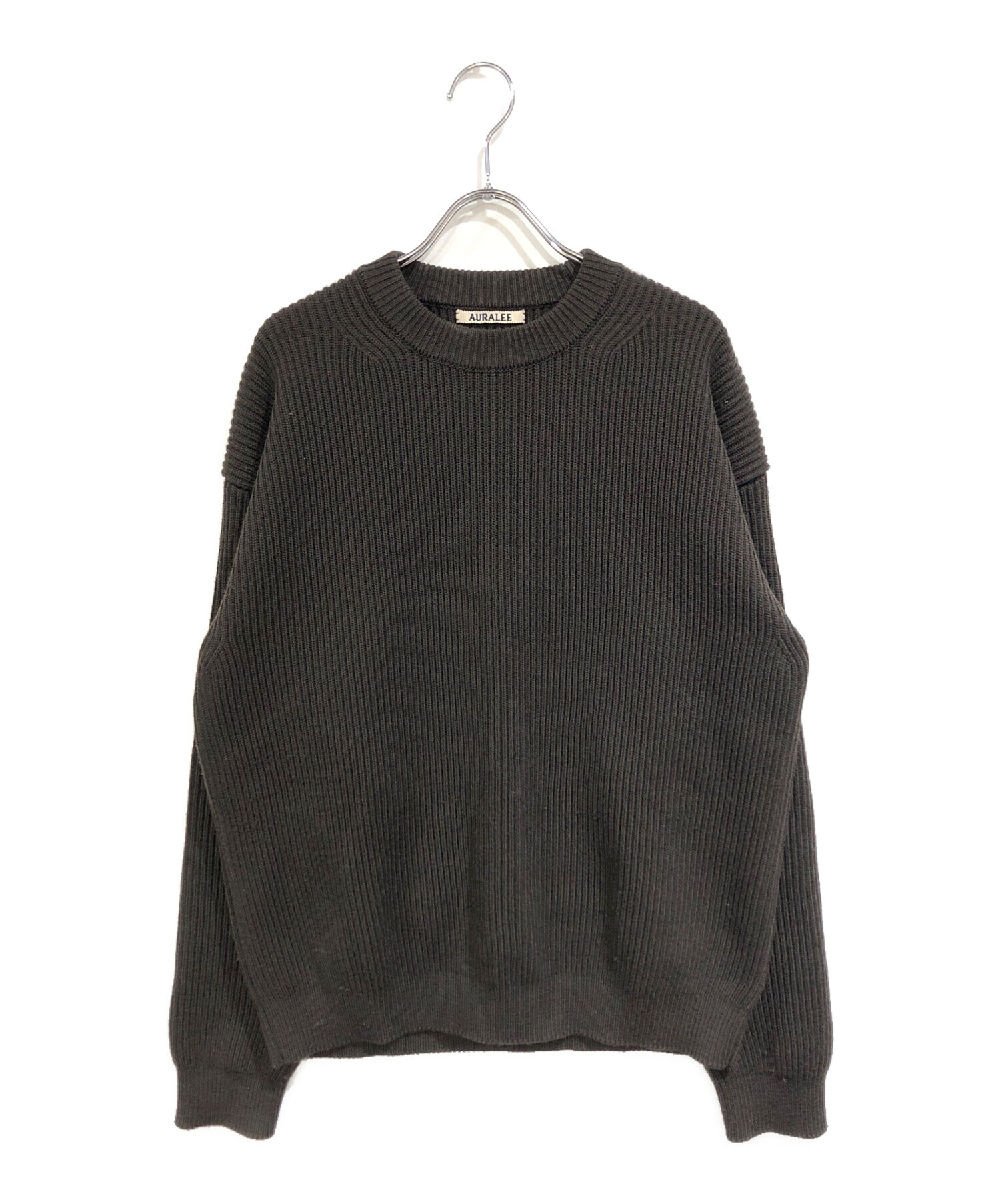オーラリー AURALEE リブニット SUPER HARD TWIST RIB KNIT P⁄O