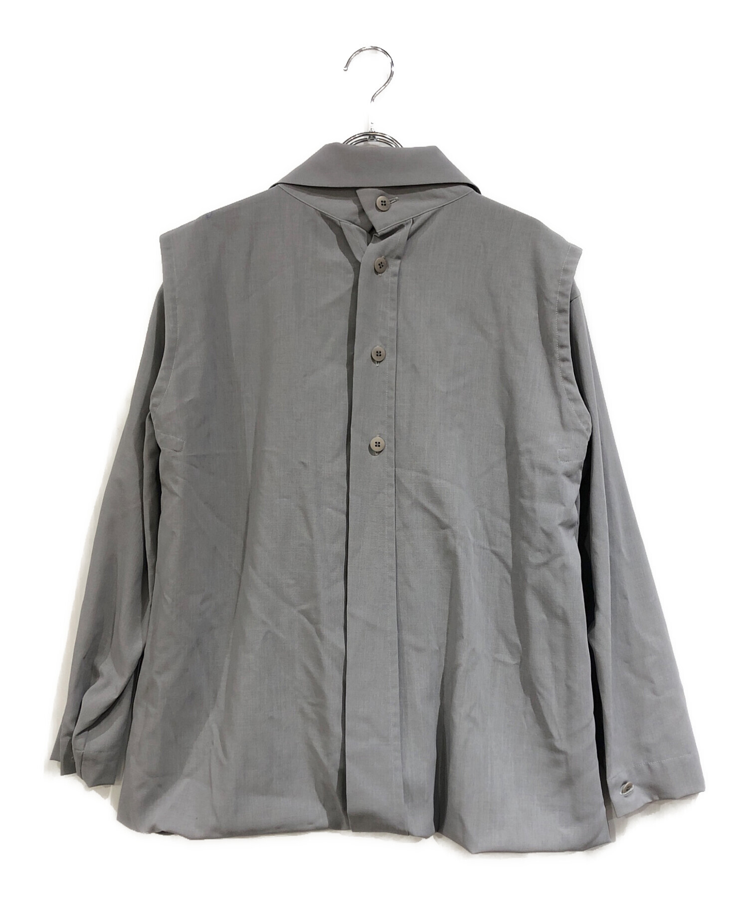 中古・古着通販】ISSEY MIYAKE (イッセイミヤケ) デザインロングシャツ