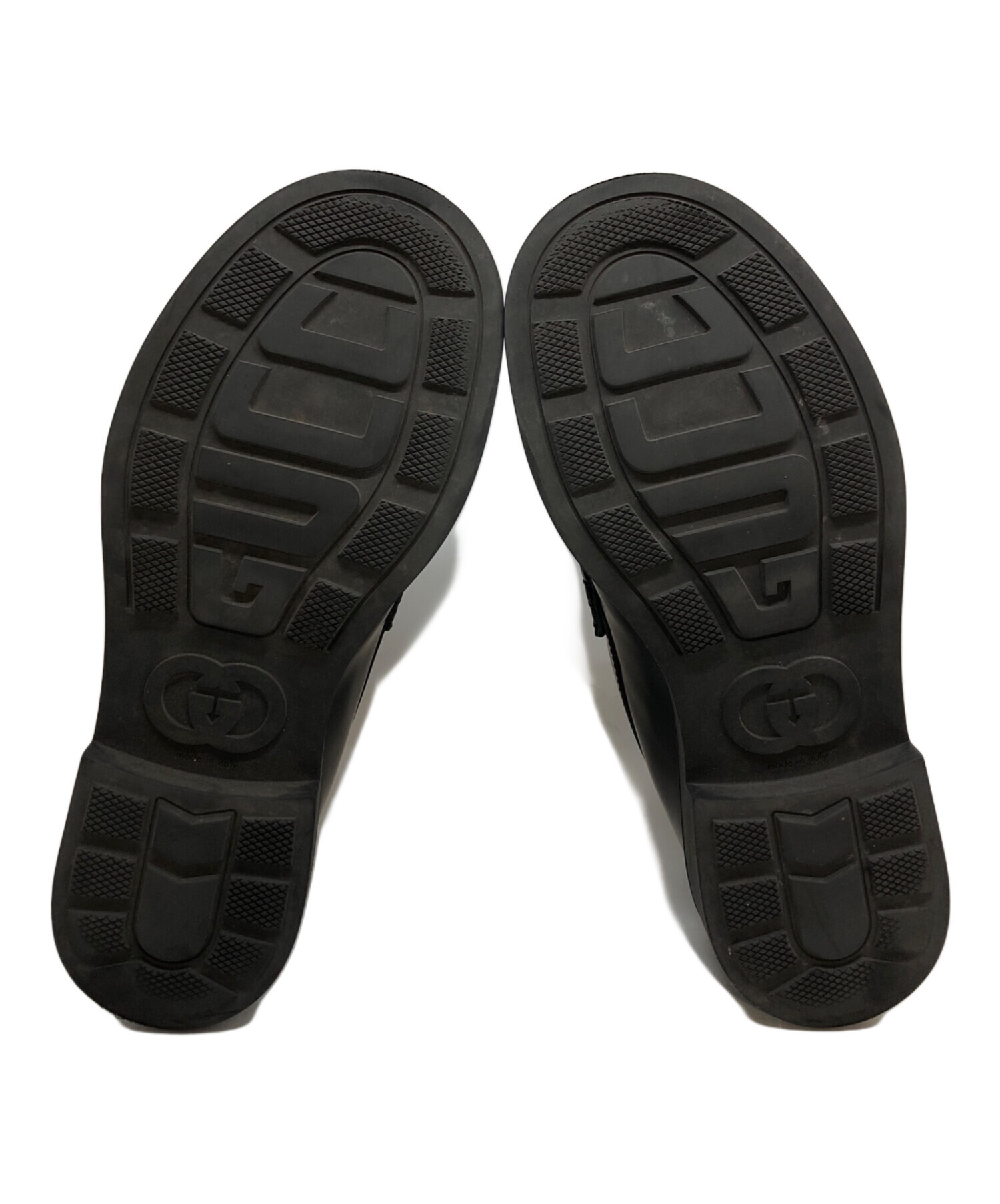 中古・古着通販】GUCCI (グッチ) ホースビットローファー ブラック
