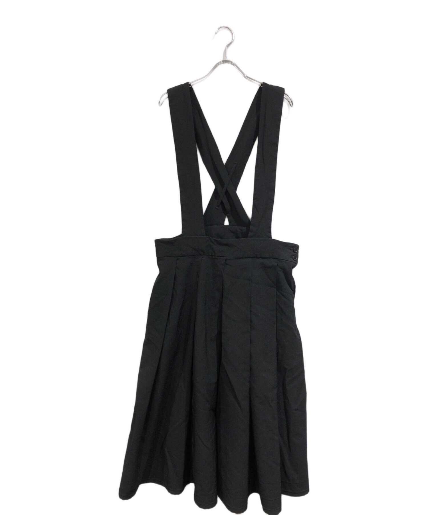 tricot COMME des GARCONS 黒 M ジャンパースカート 中古・古着通販】BLACK COMME des GARCONS (ブラックコムデギャルソン