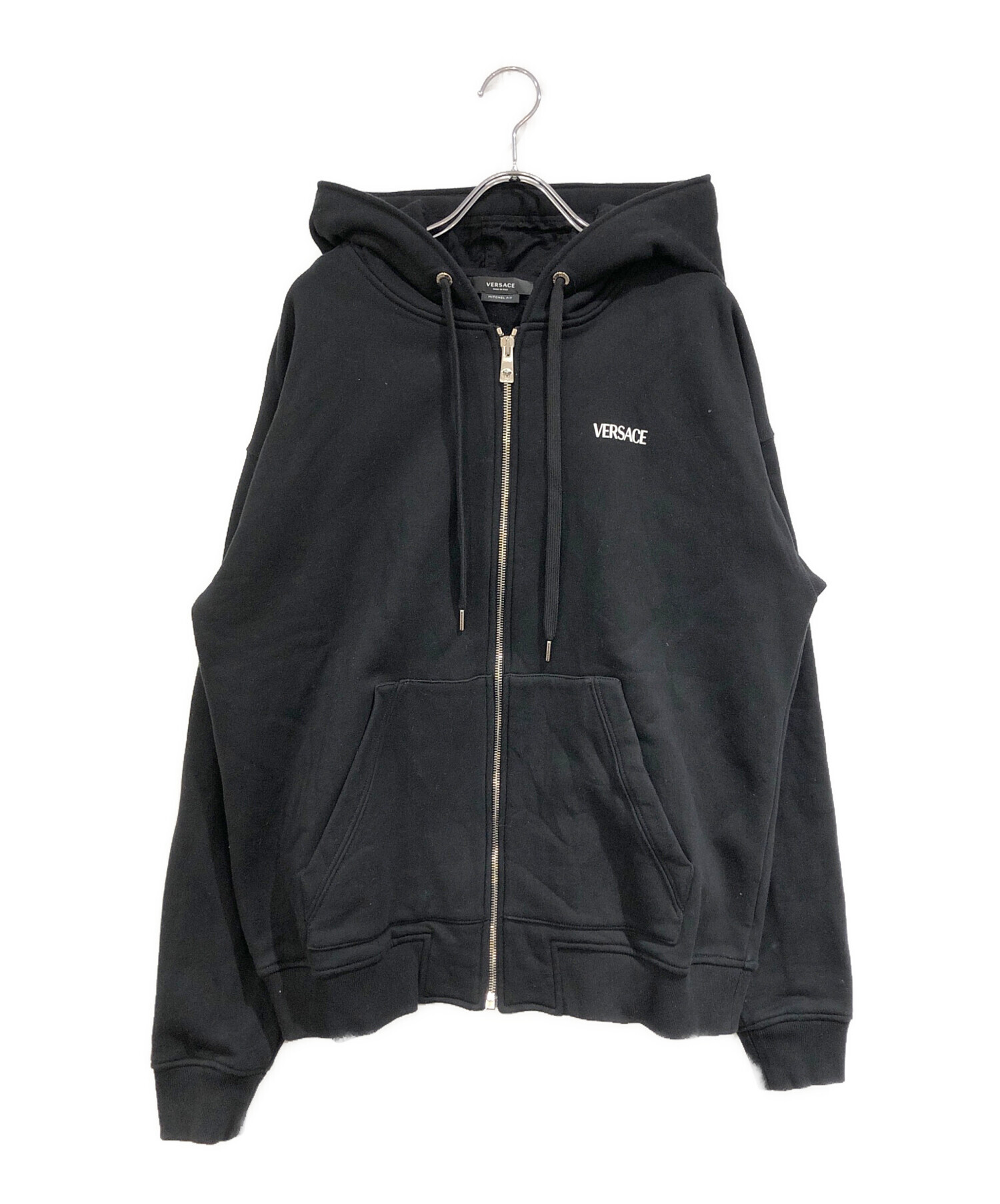 中古・古着通販】VERSACE (ヴェルサーチェ) ジップパーカー ブラック