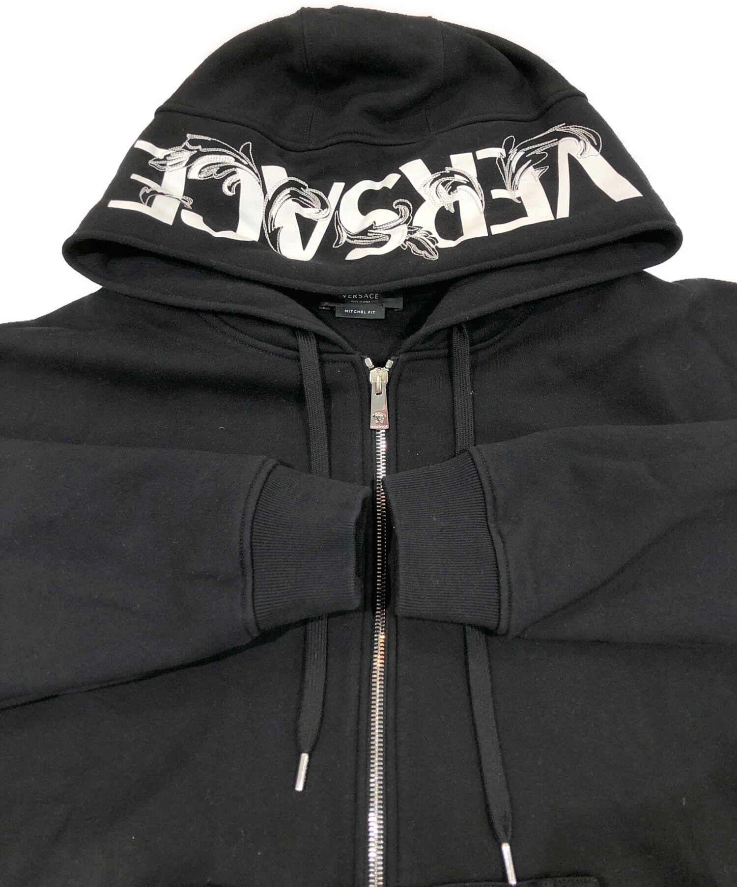中古・古着通販】VERSACE (ヴェルサーチェ) ジップパーカー ブラック