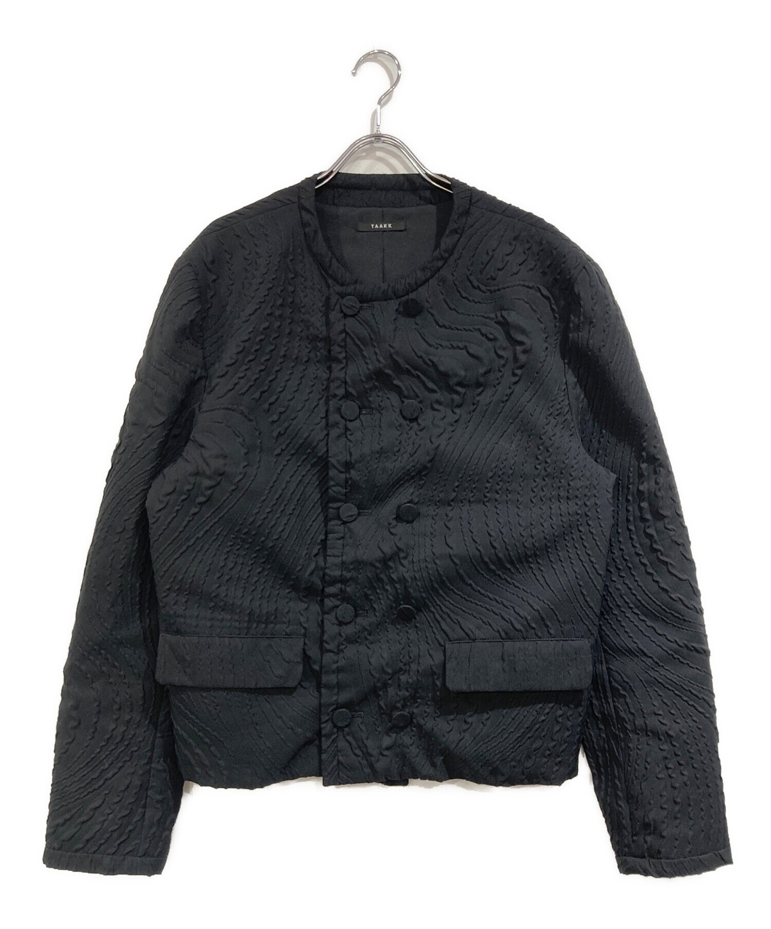 中古・古着通販】TAAKK (ターク) SHRINK QUILTING COLLARLESS