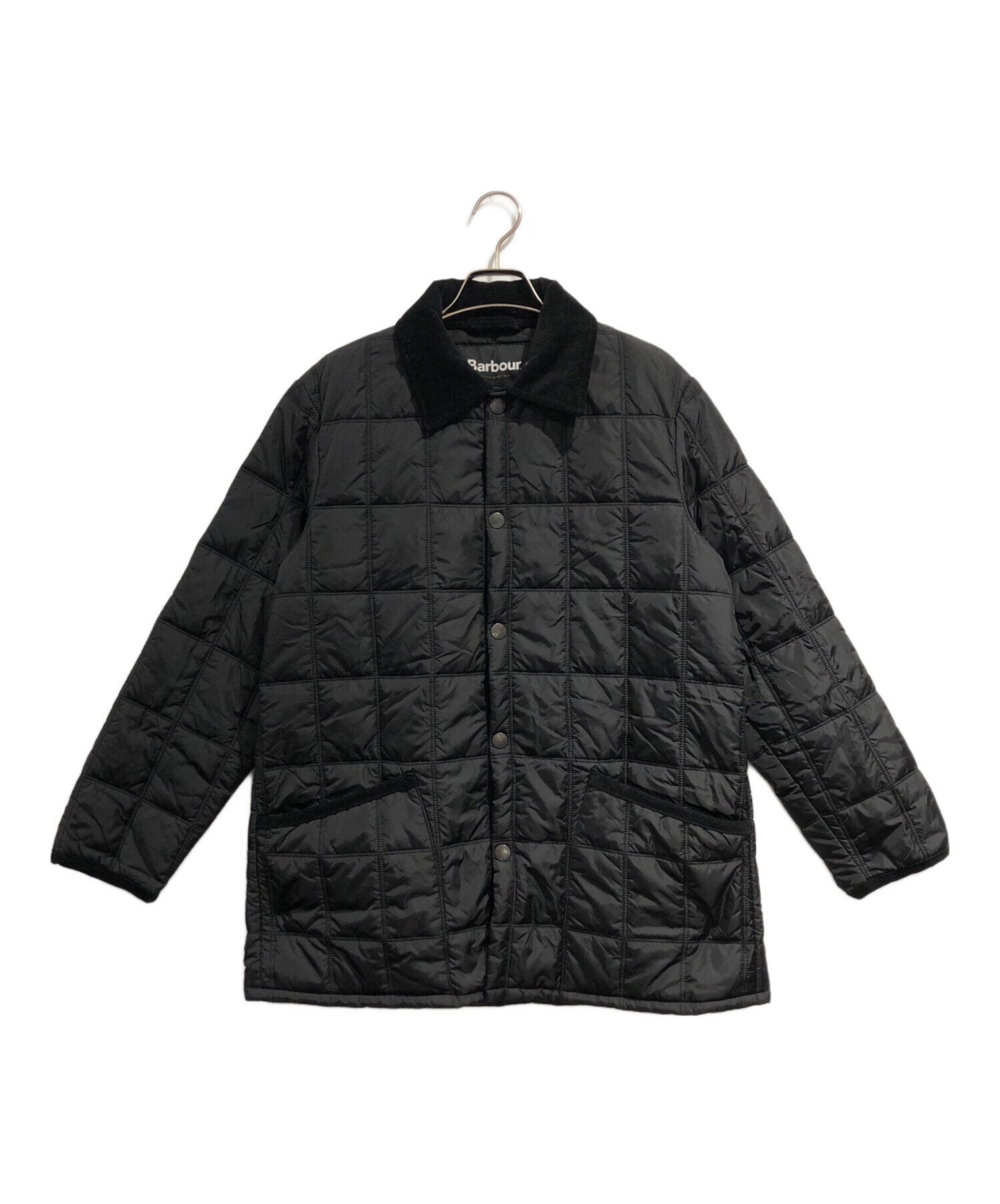 【中古】BSRABBIT オリジナル キルティング ジャケット L ブラック 中古・古着通販】Barbour (バブアー) キルティングジャケット ブラック
