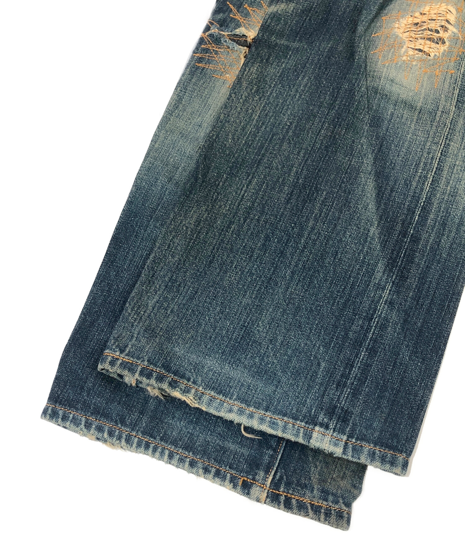 human vintage ゴブラン織 リメイクデニム Levi's 36インチ 中古・古着通販】LEVI'S (リーバイス) リメイクデザインシンチバック