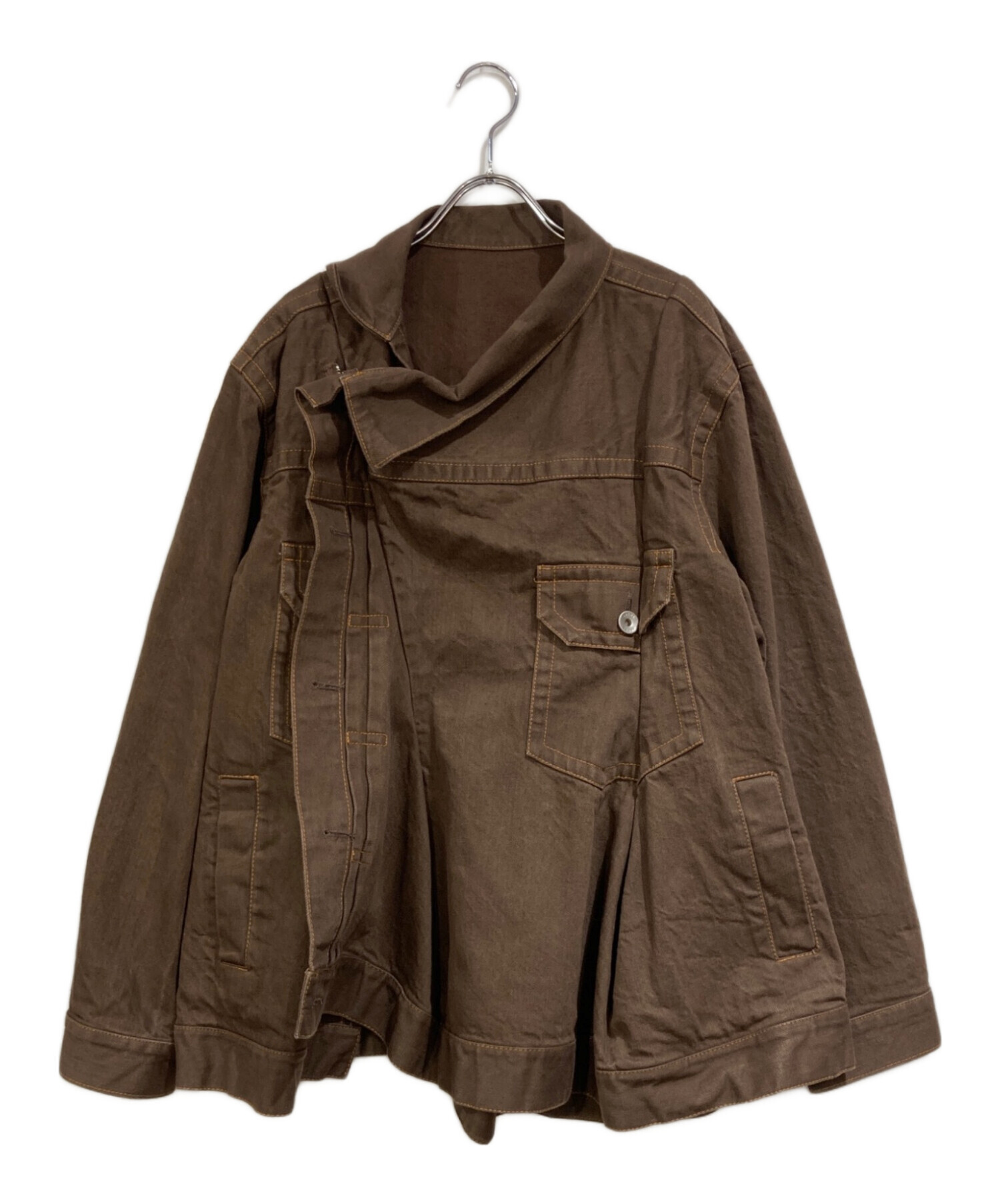中古・古着通販】sacai (サカイ) WOMEN'S ASYMMETRIC DENIM JACKET