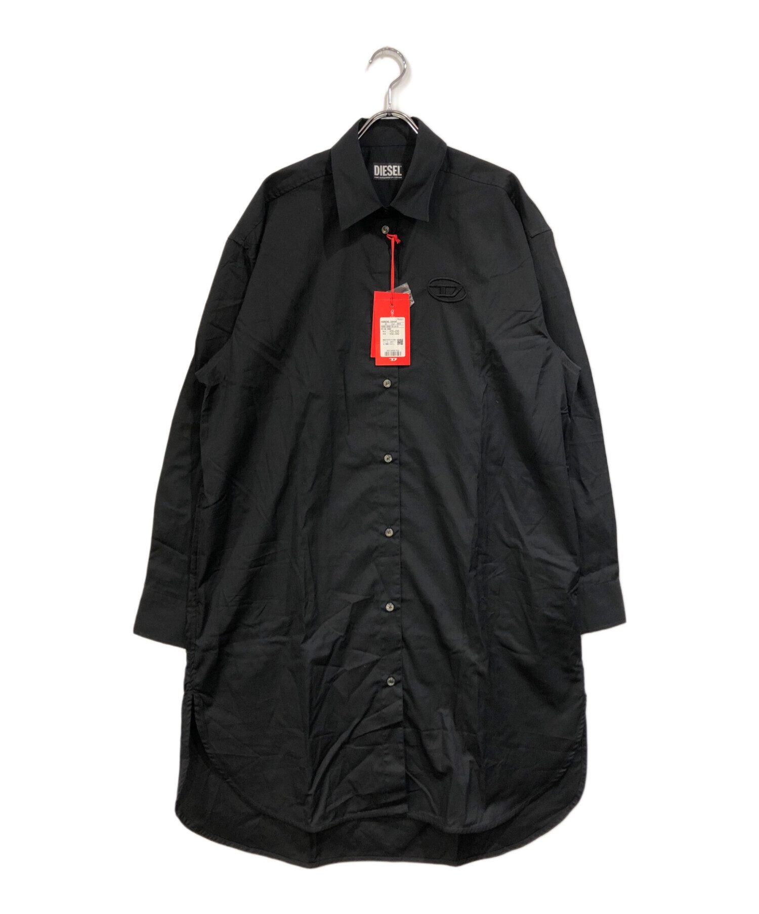 中古・古着通販】DIESEL (ディーゼル) シャツワンピース ブラック 