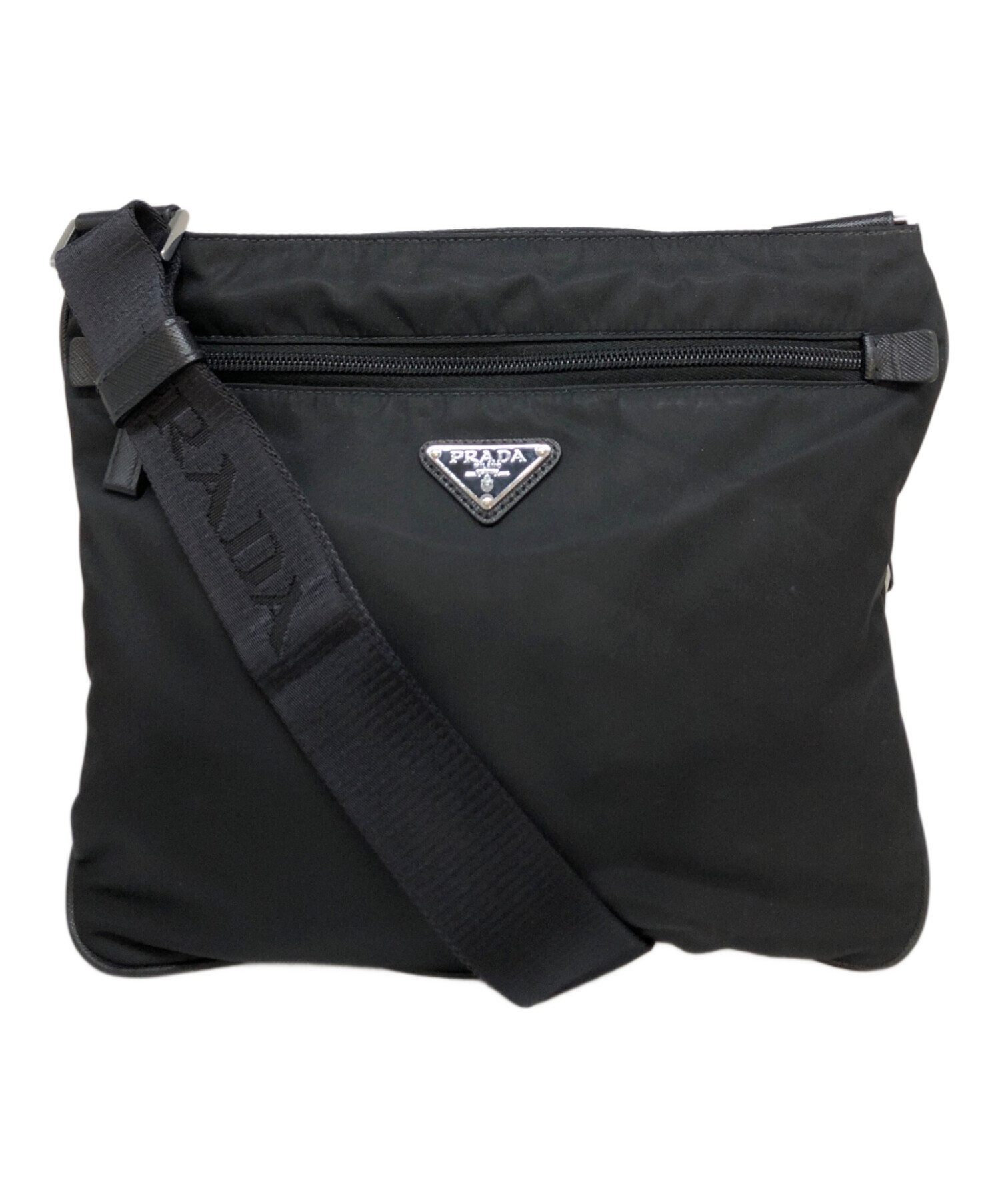 プラダ リナイロンショルダー  【Aランク】【中古】 中古・古着通販】PRADA (プラダ) リナイロンショルダーバッグ ブラック