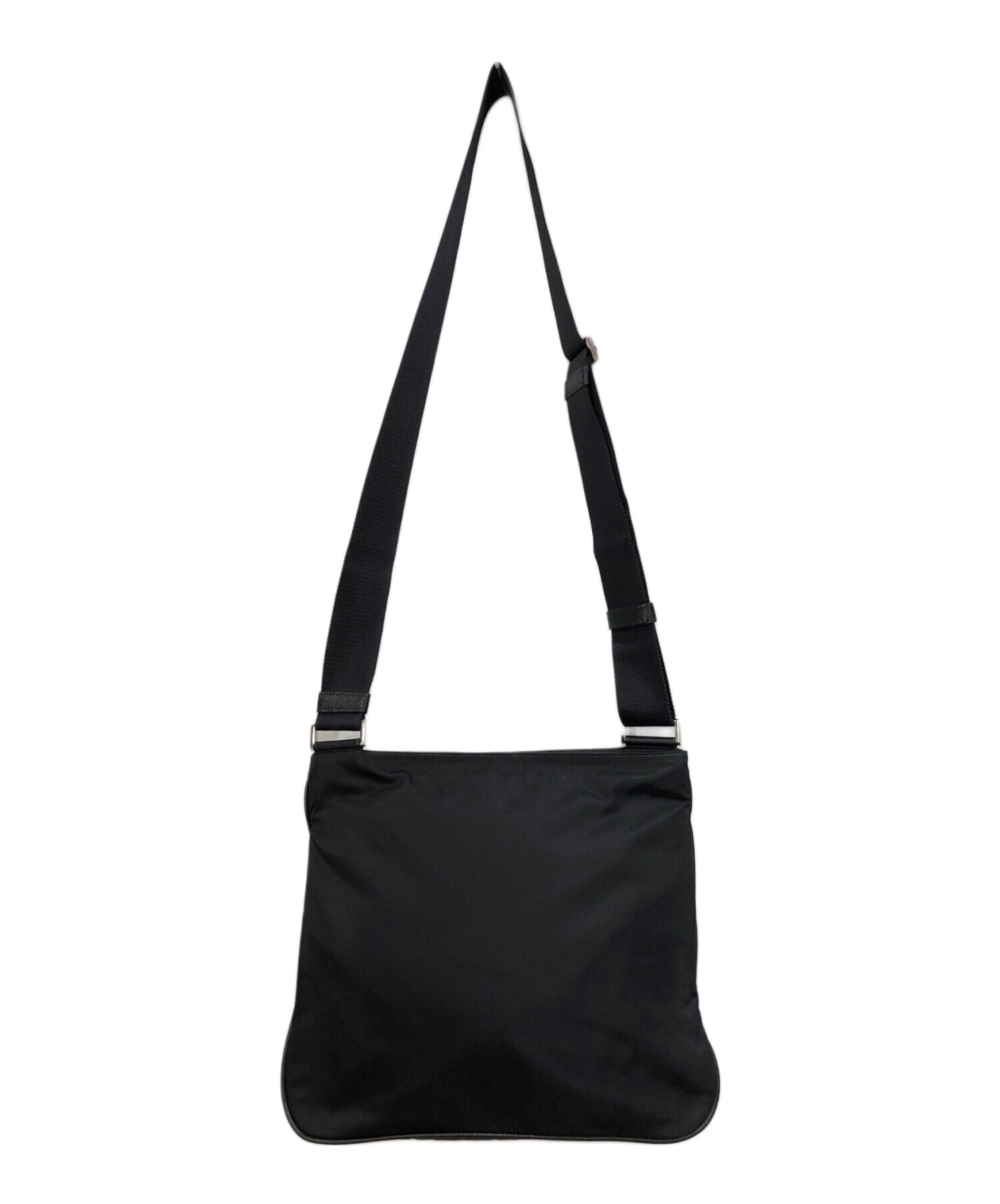プラダ リナイロンショルダー  【Aランク】【中古】 中古・古着通販】PRADA (プラダ) リナイロンショルダーバッグ ブラック