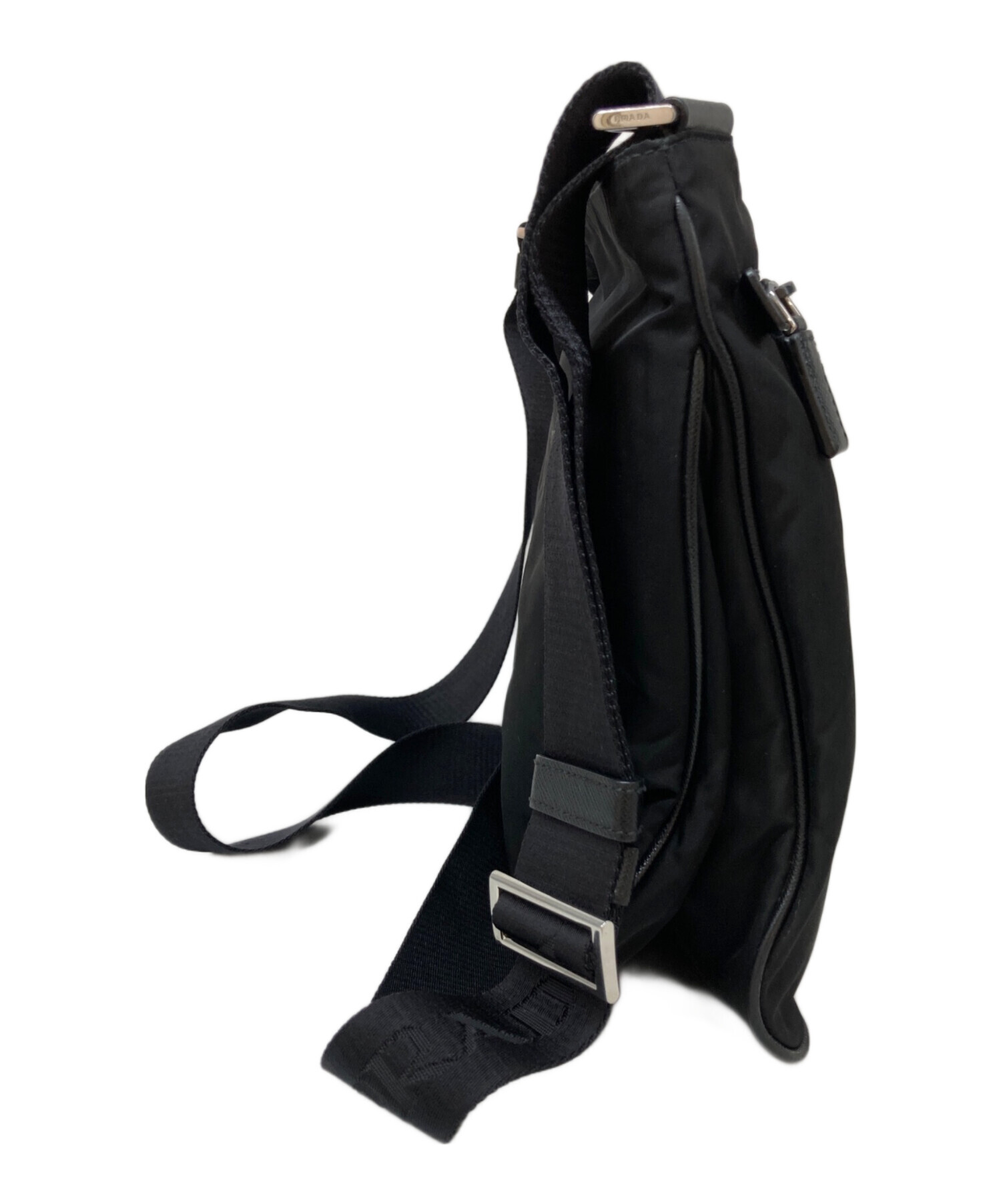 プラダ リナイロンショルダー  【Aランク】【中古】 中古・古着通販】PRADA (プラダ) リナイロンショルダーバッグ ブラック