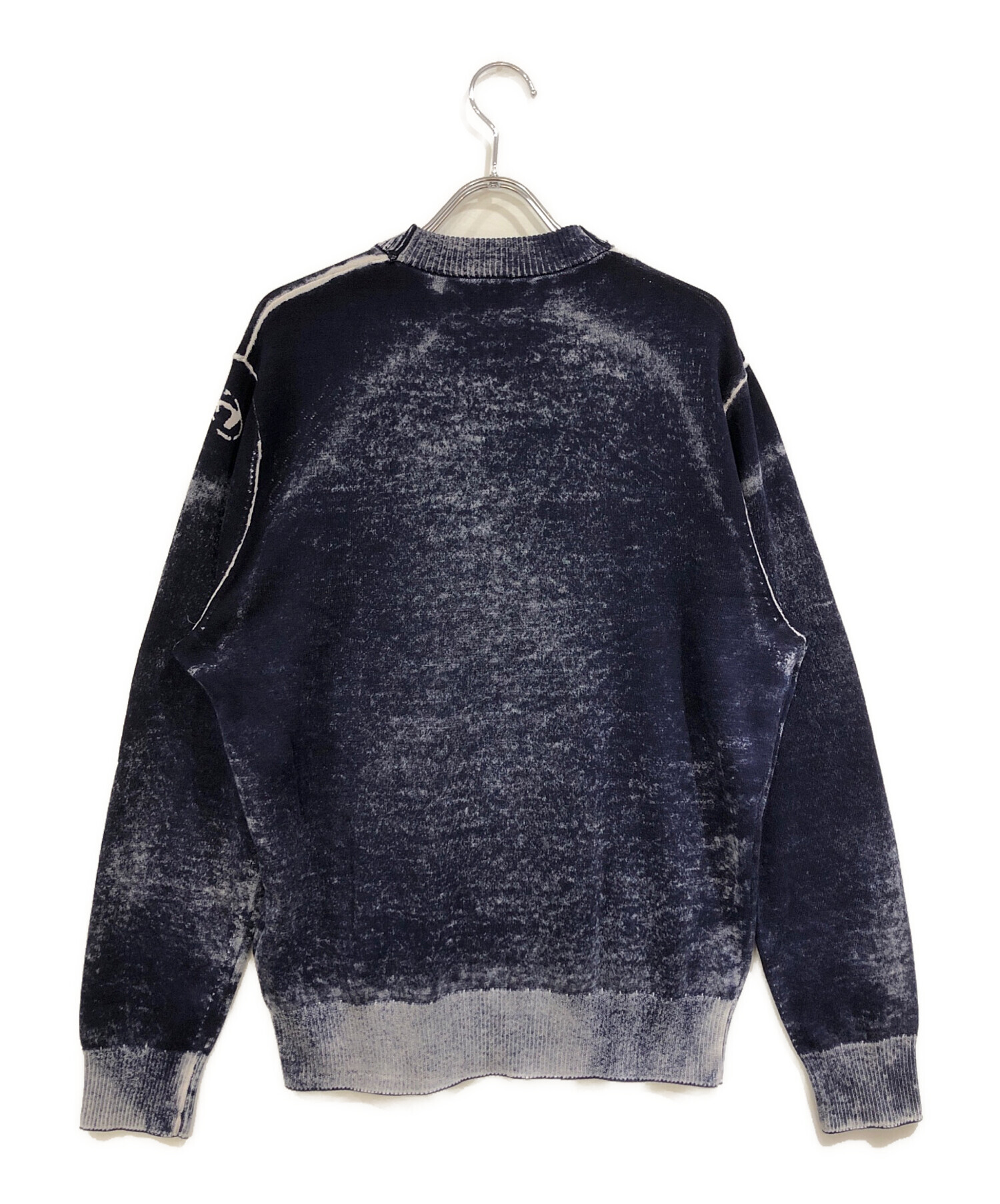 中古・古着通販】DIESEL (ディーゼル) クルーネックニット ネイビー 