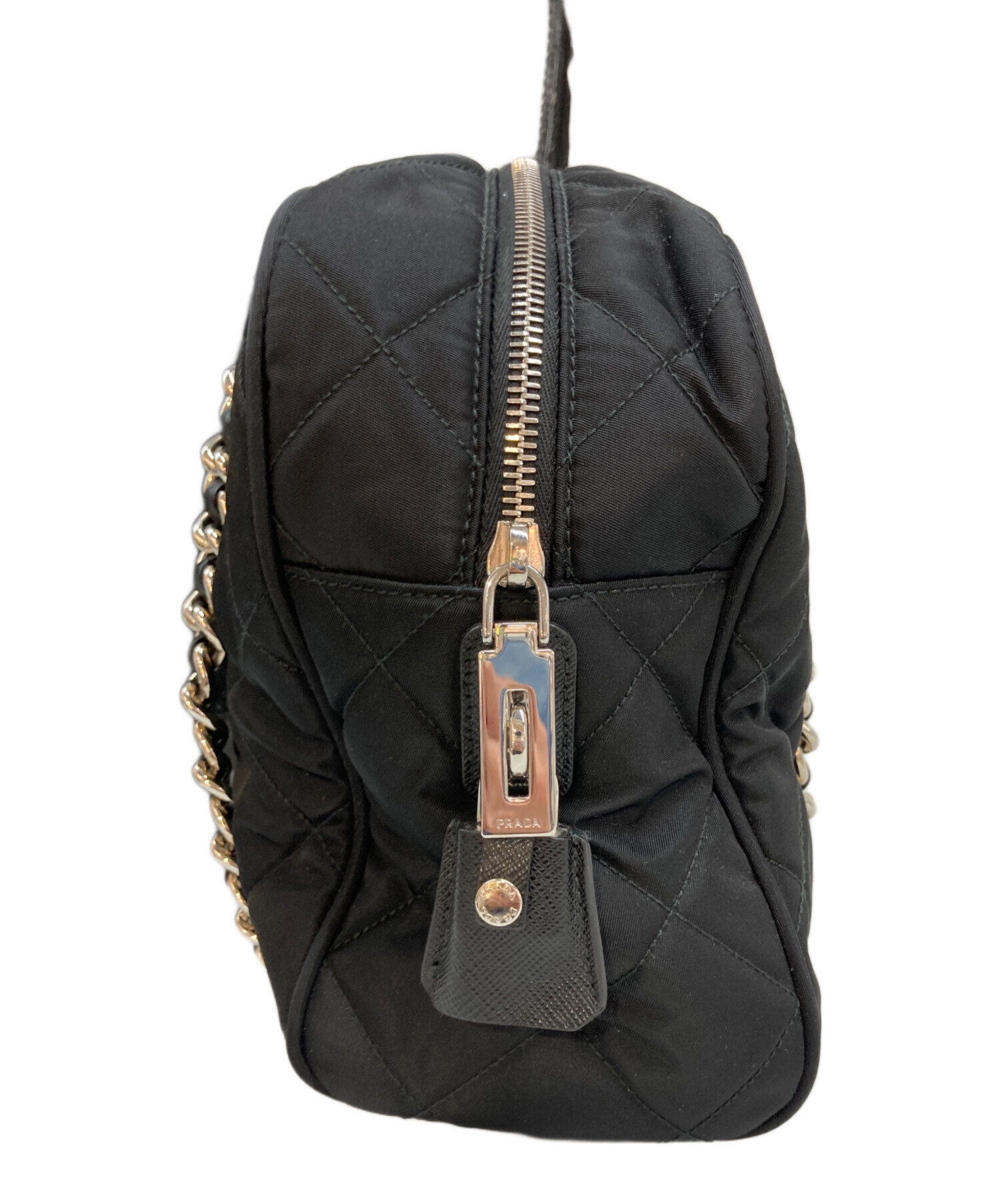 中古・古着通販】PRADA (プラダ) キルティングナイロンチェーン