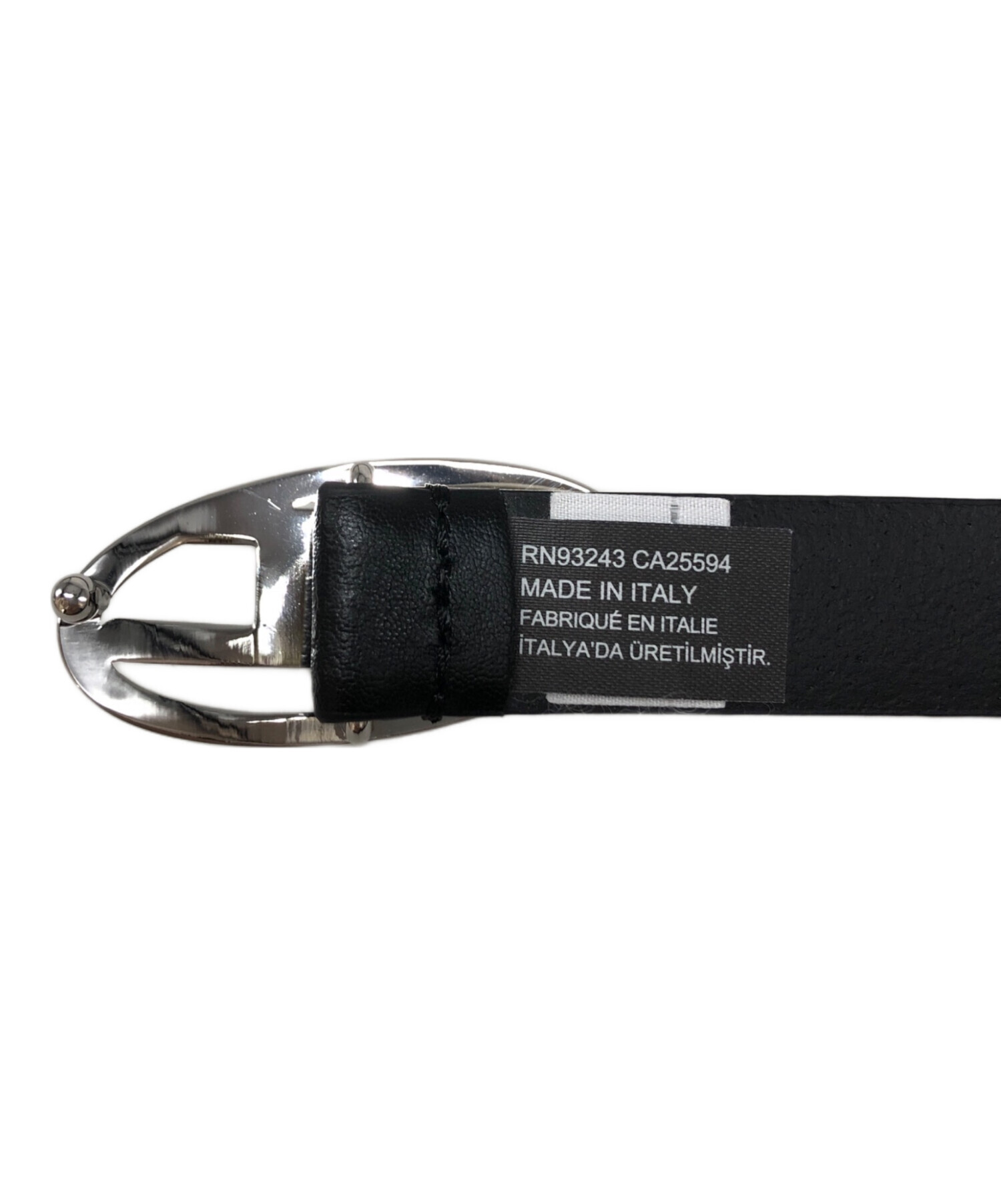 中古・古着通販】DIESEL (ディーゼル) Dロゴストーンナローベルト 中古・古着通販】DIESEL (ディーゼル) Dロゴストーンナローベルト