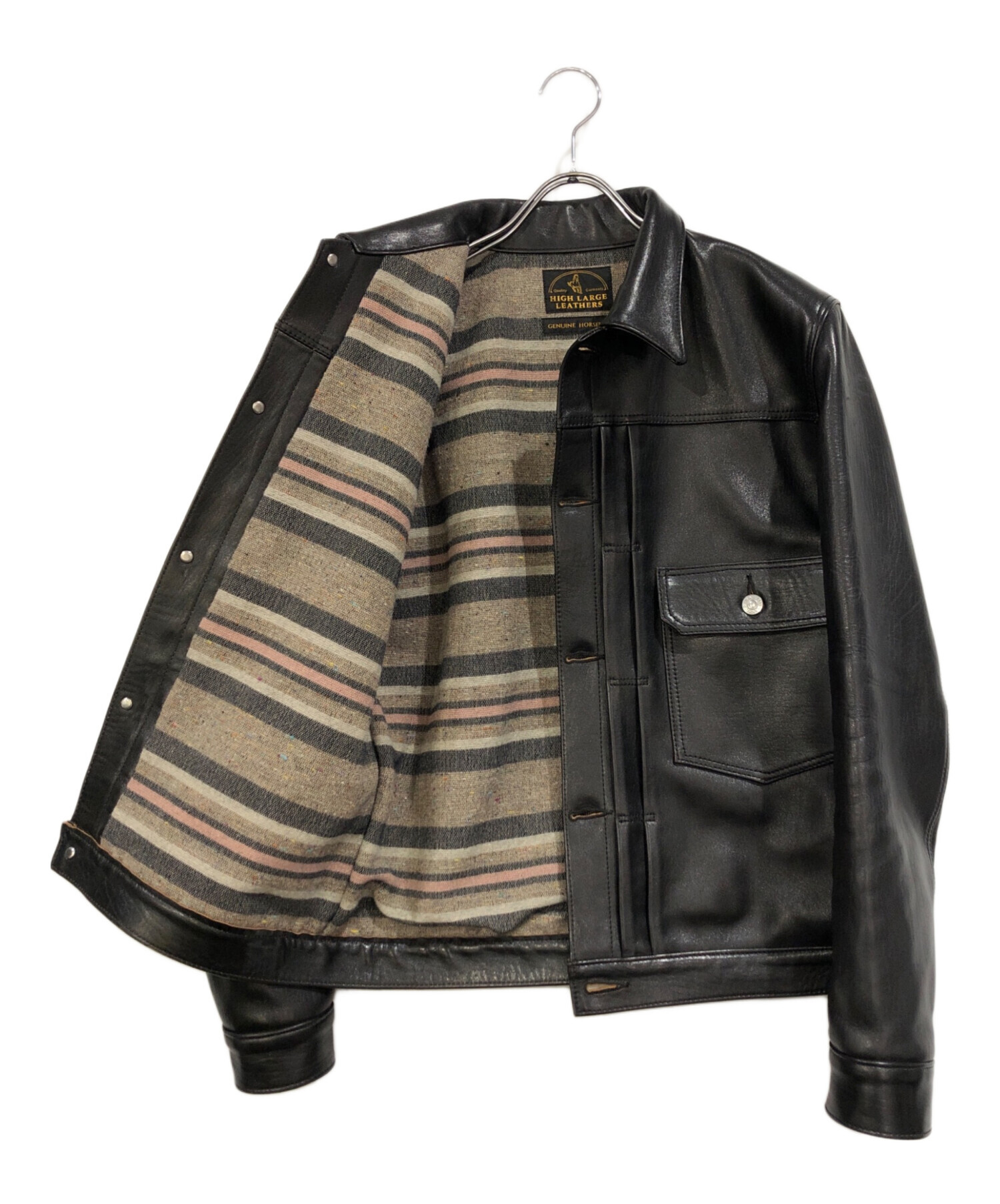HIGH LARGE LEATHERS ハイラージレザーズ38 2ndタイプ 中古・古着通販】HIGH LARGE LEATHERS (ハイラージレザーズ) レザー