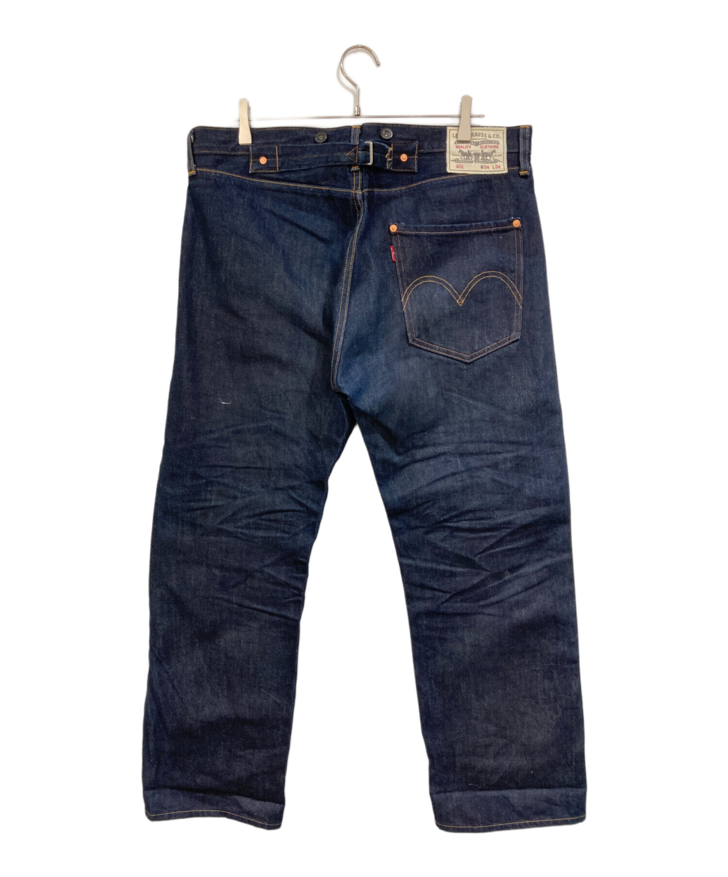 中古・古着通販】LEVI'S (リーバイス) 復刻201シンチバック デニム