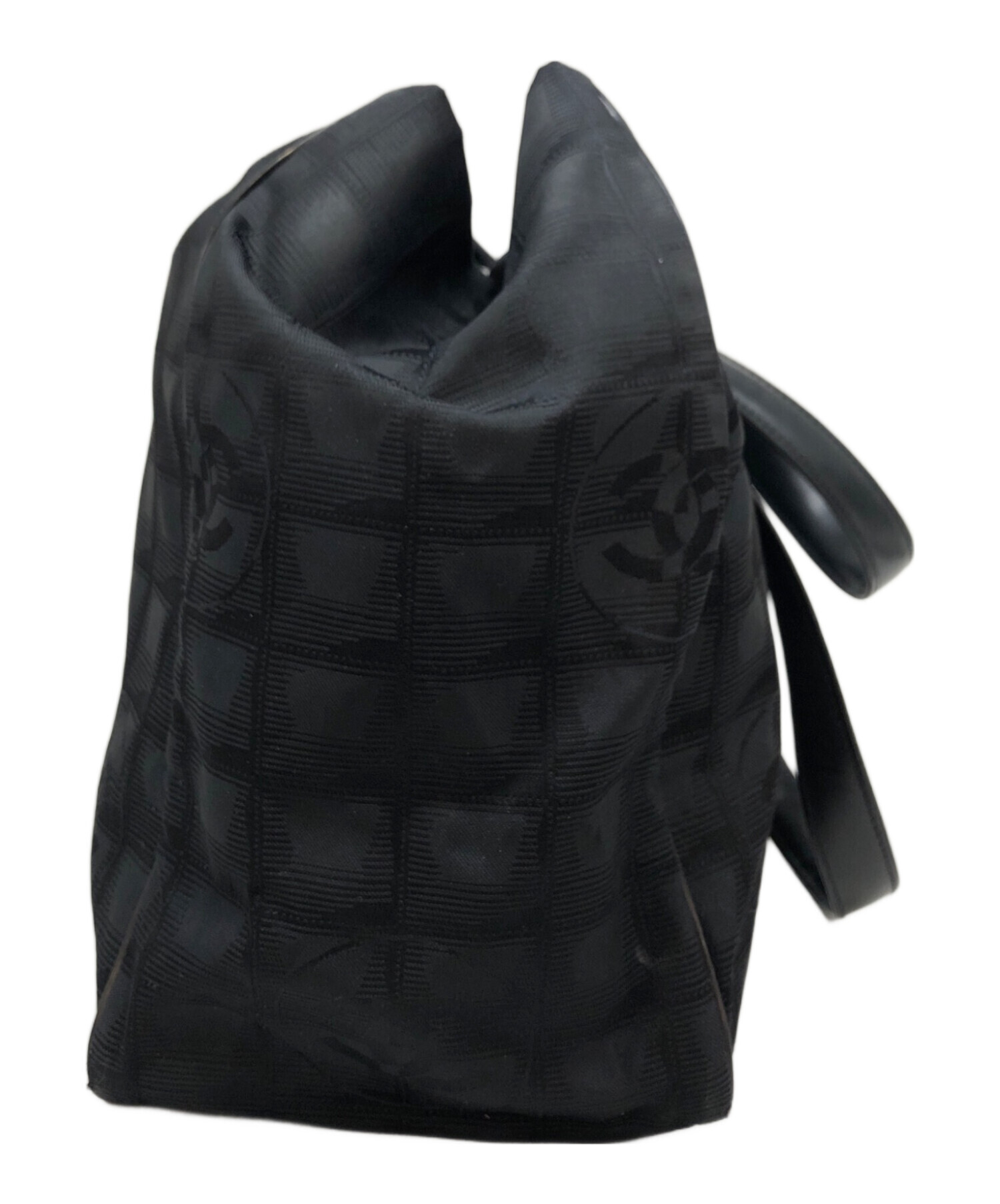 中古・古着通販】CHANEL (シャネル) ナイロントートバッグ ブラック