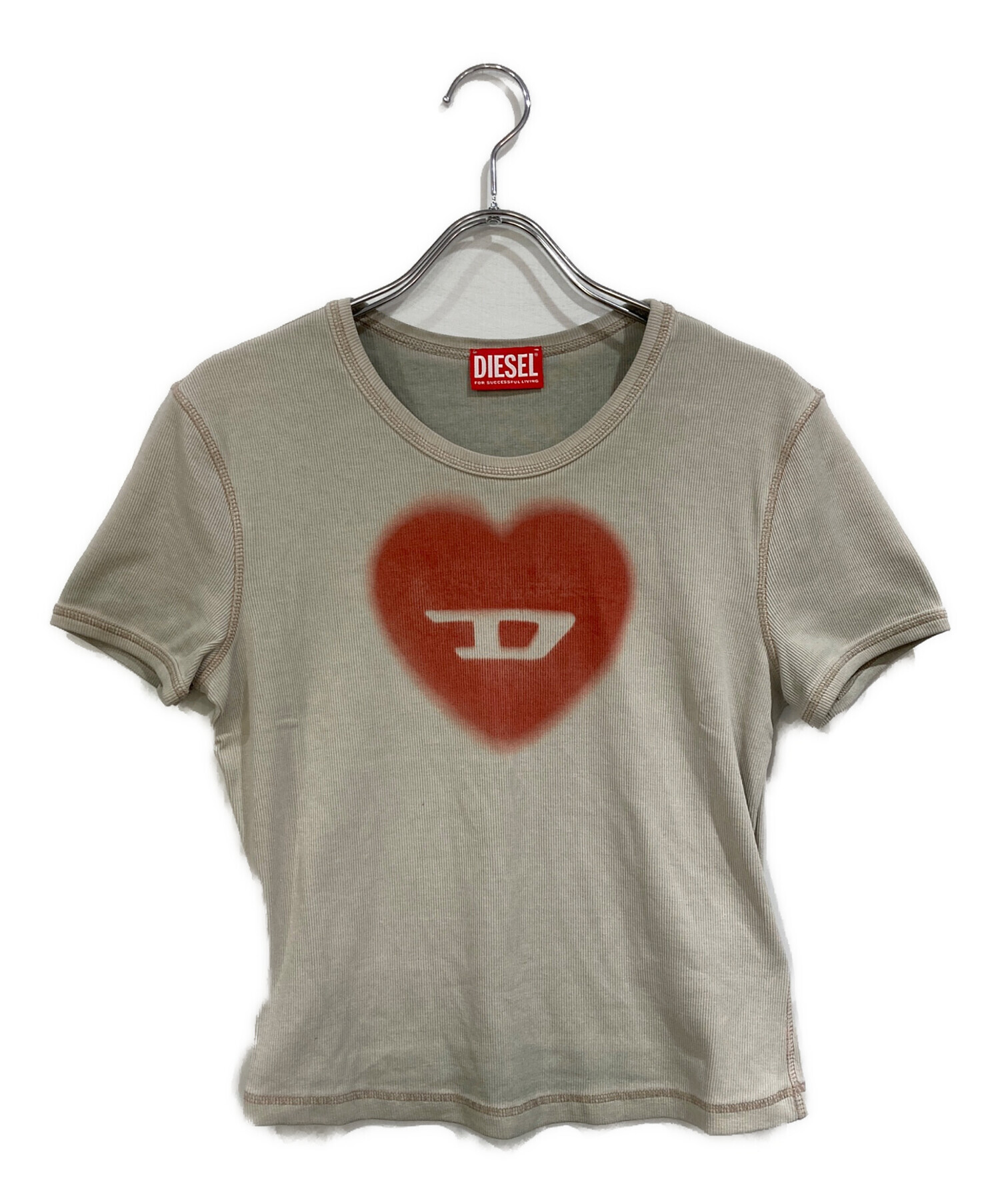 中古・古着通販】DIESEL (ディーゼル) T-ELE TEE Dロゴ ハートプリント 
