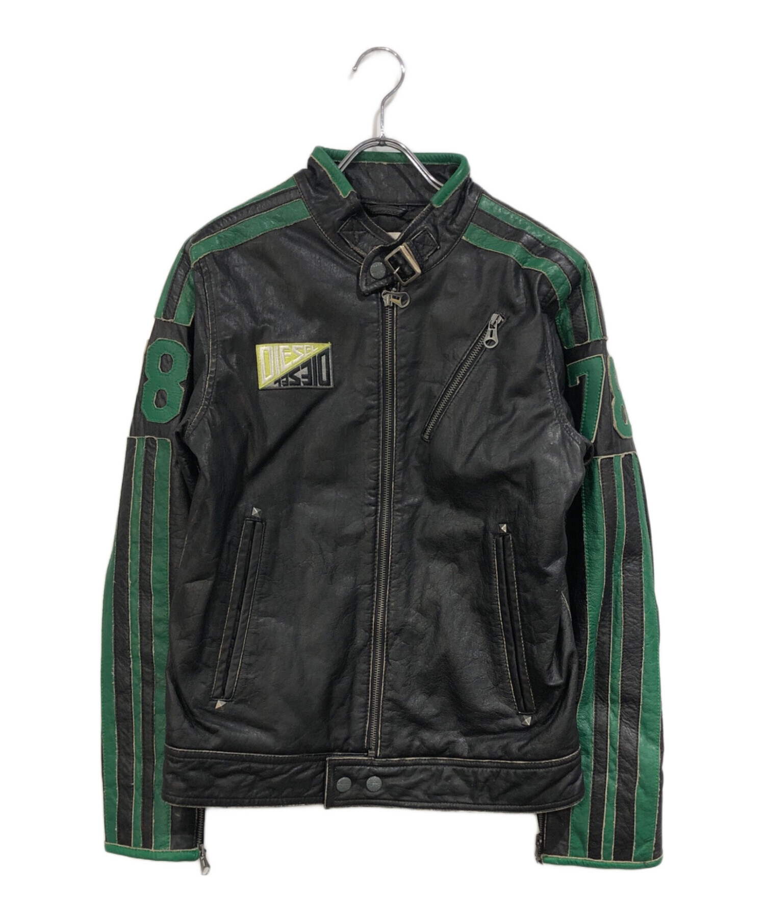 中古・古着通販】DIESEL (ディーゼル) レーシングジャケット ブラック