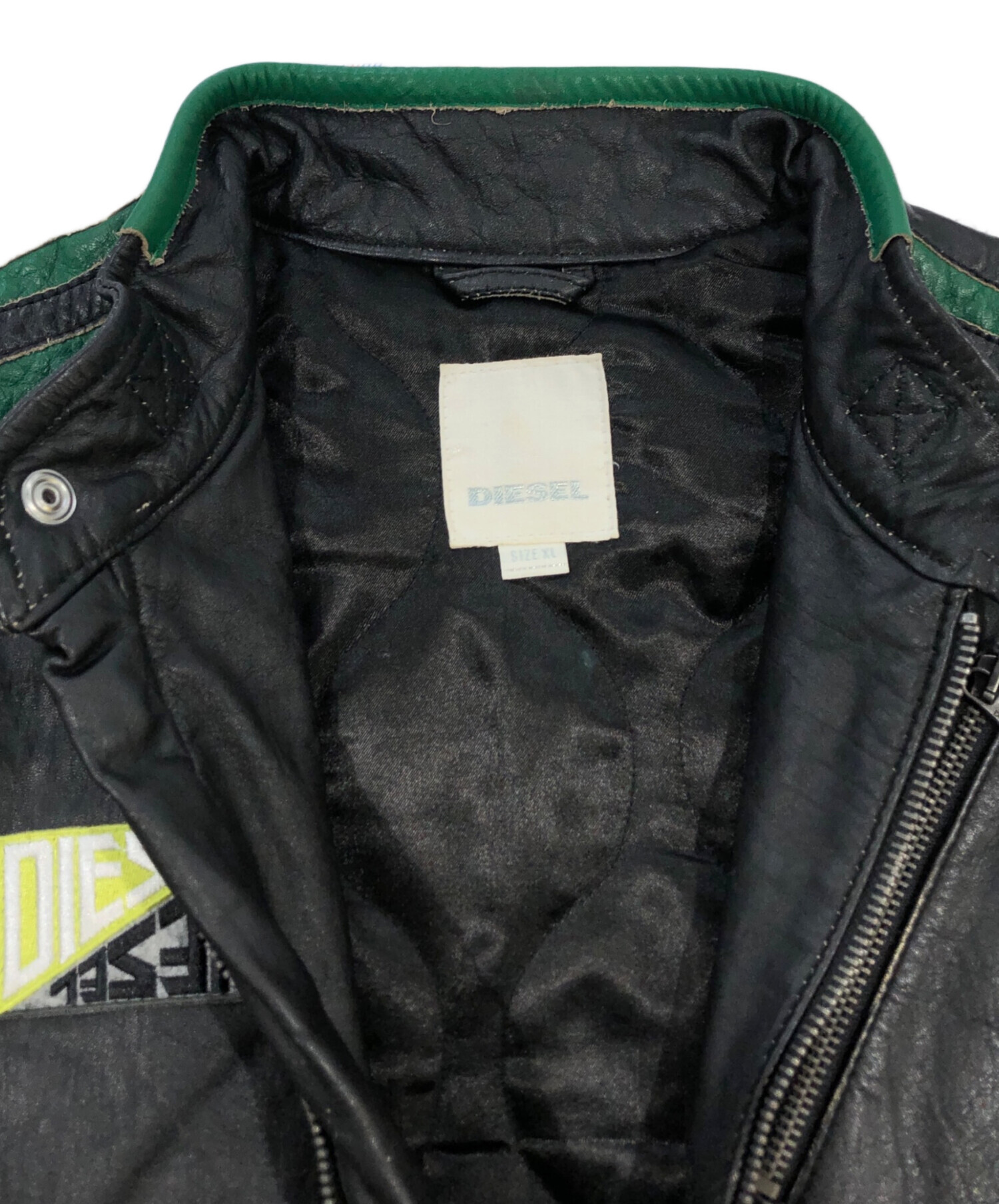 中古・古着通販】DIESEL (ディーゼル) レーシングジャケット ブラック