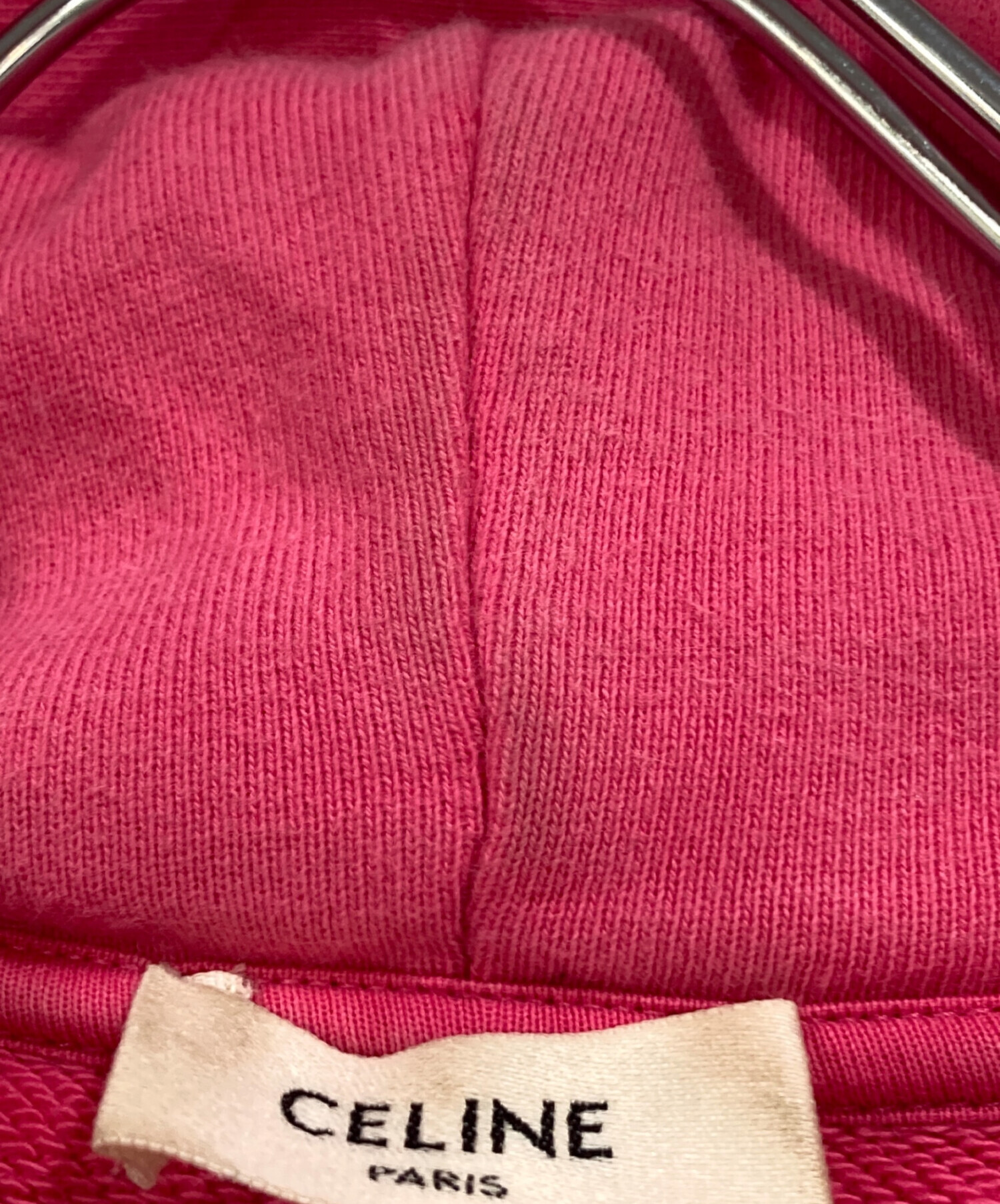中古・古着通販】CELINE (セリーヌ) ロゴパーカー ピンク サイズ:SIZE