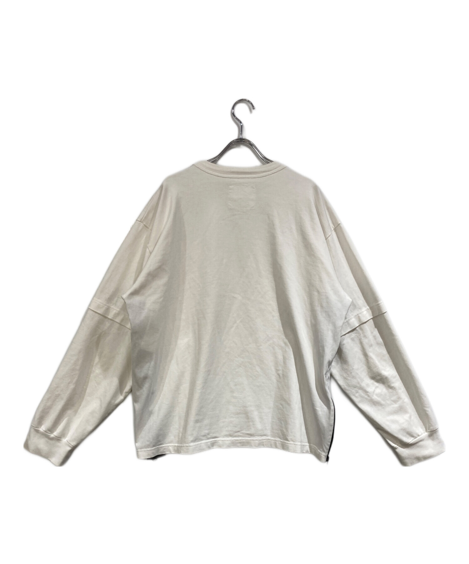中古・古着通販】sacai (サカイ) Cotton Jersey L/S T-Shirt ホワイト