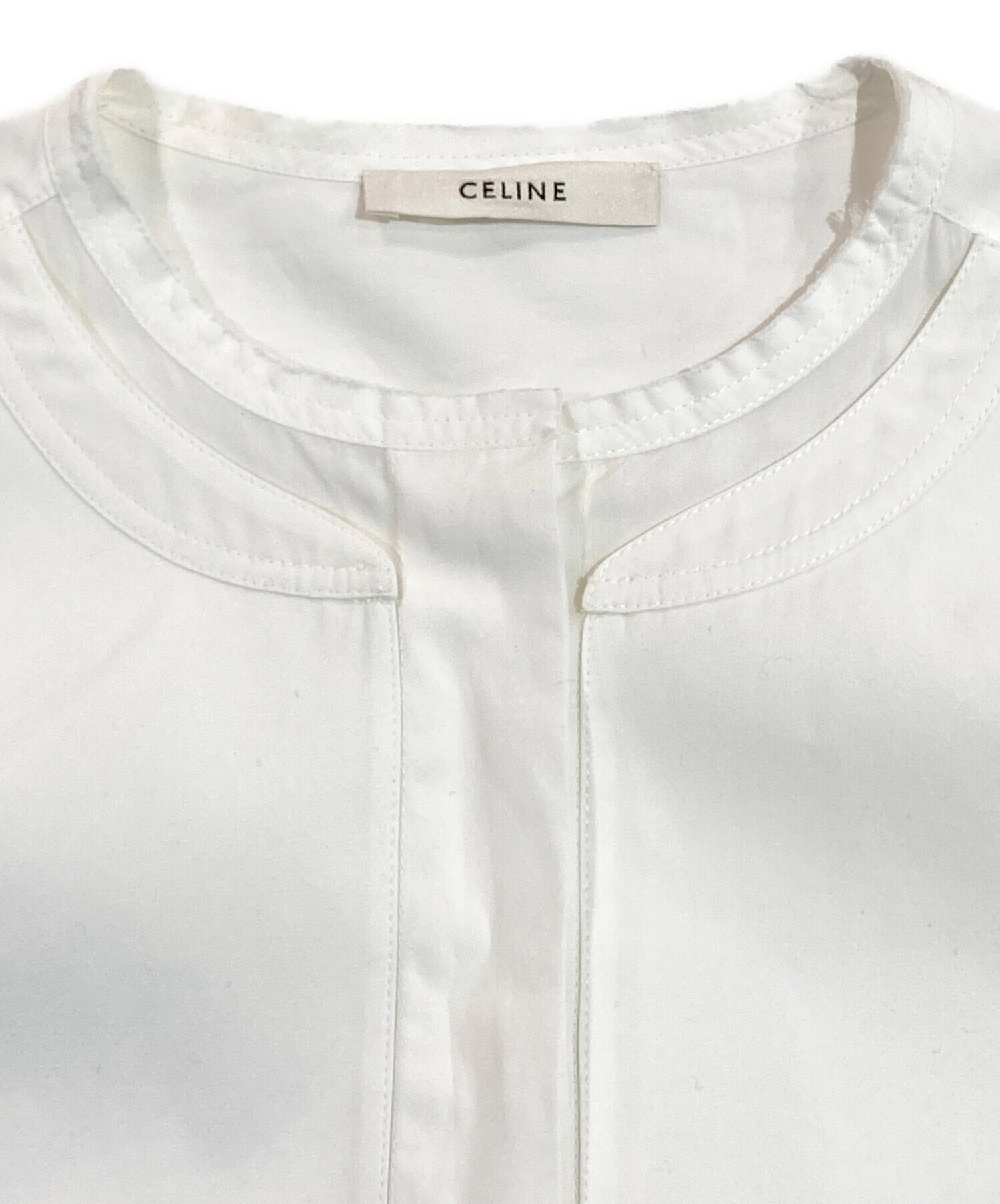 中古・古着通販】CELINE (セリーヌ) タキシードシャツ ホワイト サイズ