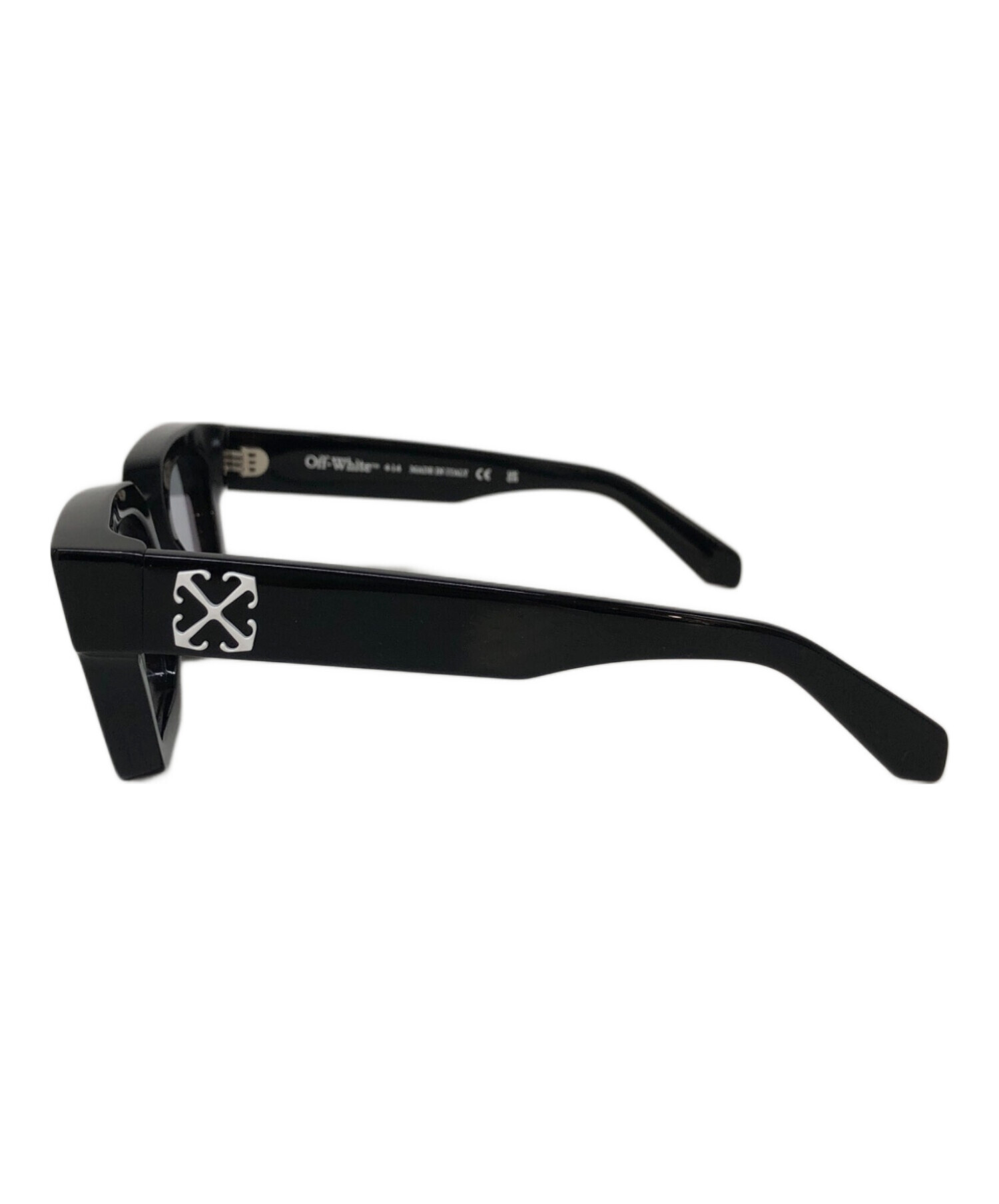 OFF-WHITE オフホワイト メガネ - 黒 【古着】【中古】 中古・古着通販】OFFWHITE (オフホワイト) 眼鏡 ブラック サイズ:53