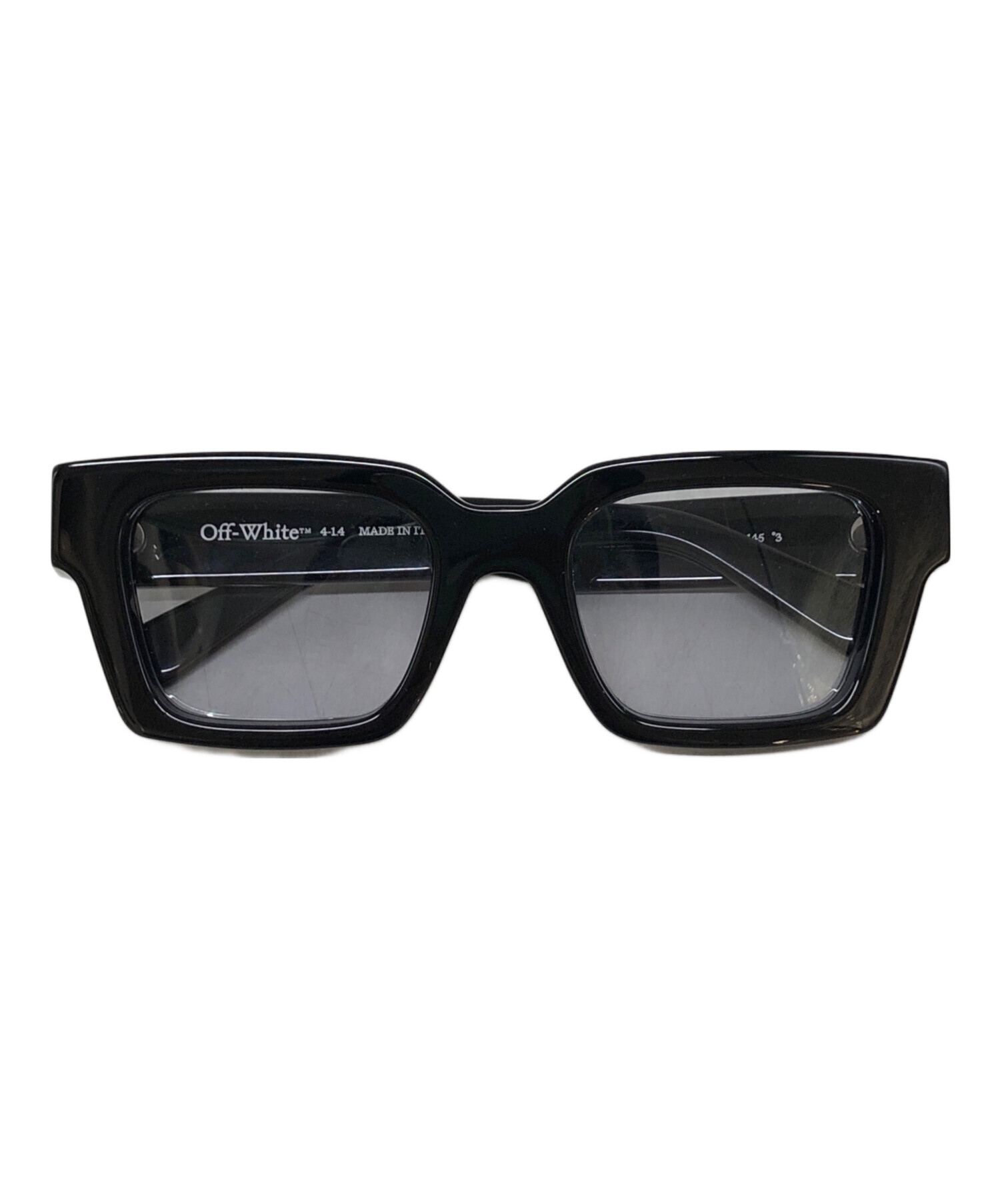 OFF-WHITE オフホワイト メガネ - 黒 【古着】【中古】 中古・古着通販】OFFWHITE (オフホワイト) 眼鏡 ブラック サイズ:53