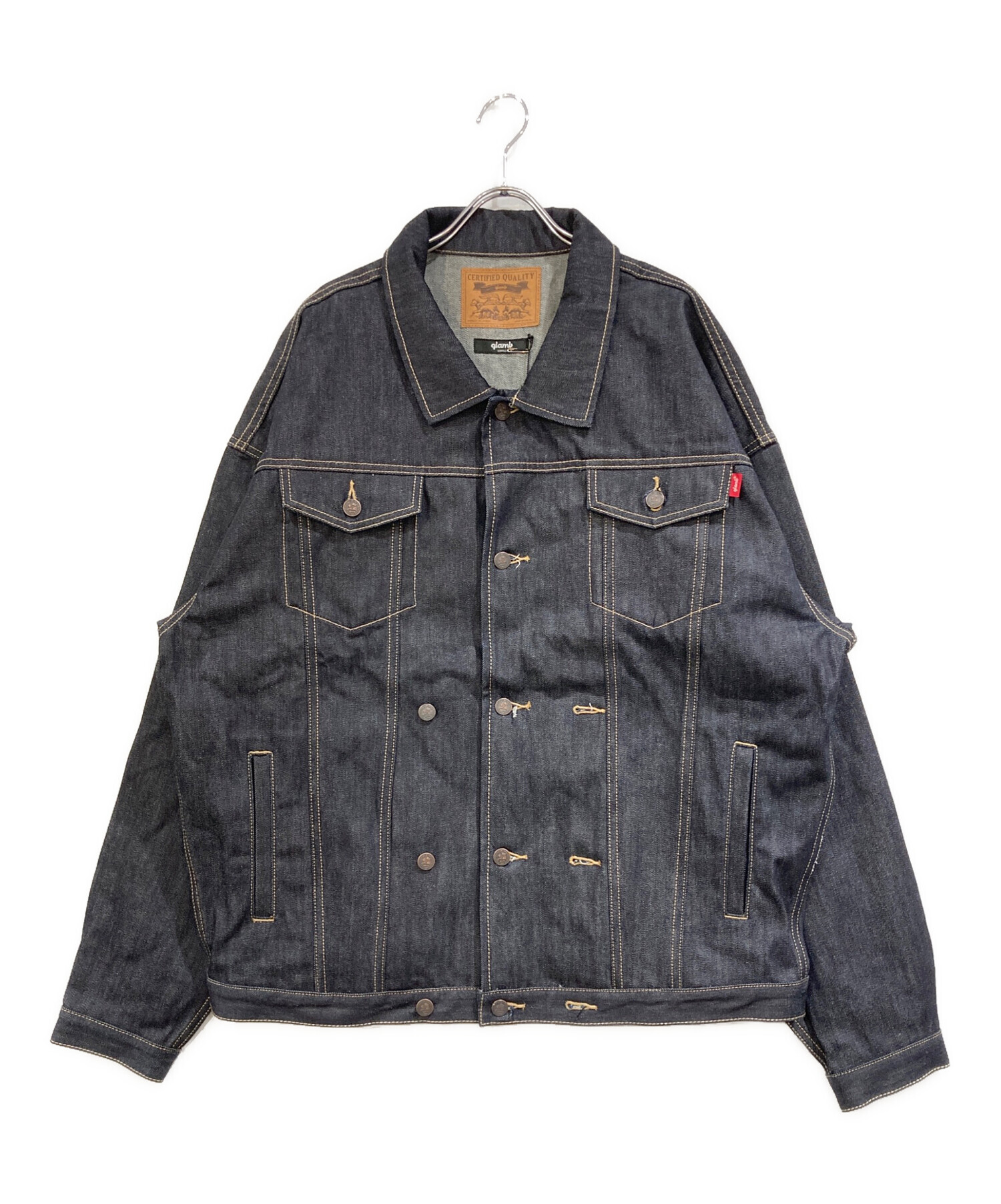 中古・古着通販】glamb (グラム) Double Brested Denim JKT インディゴ
