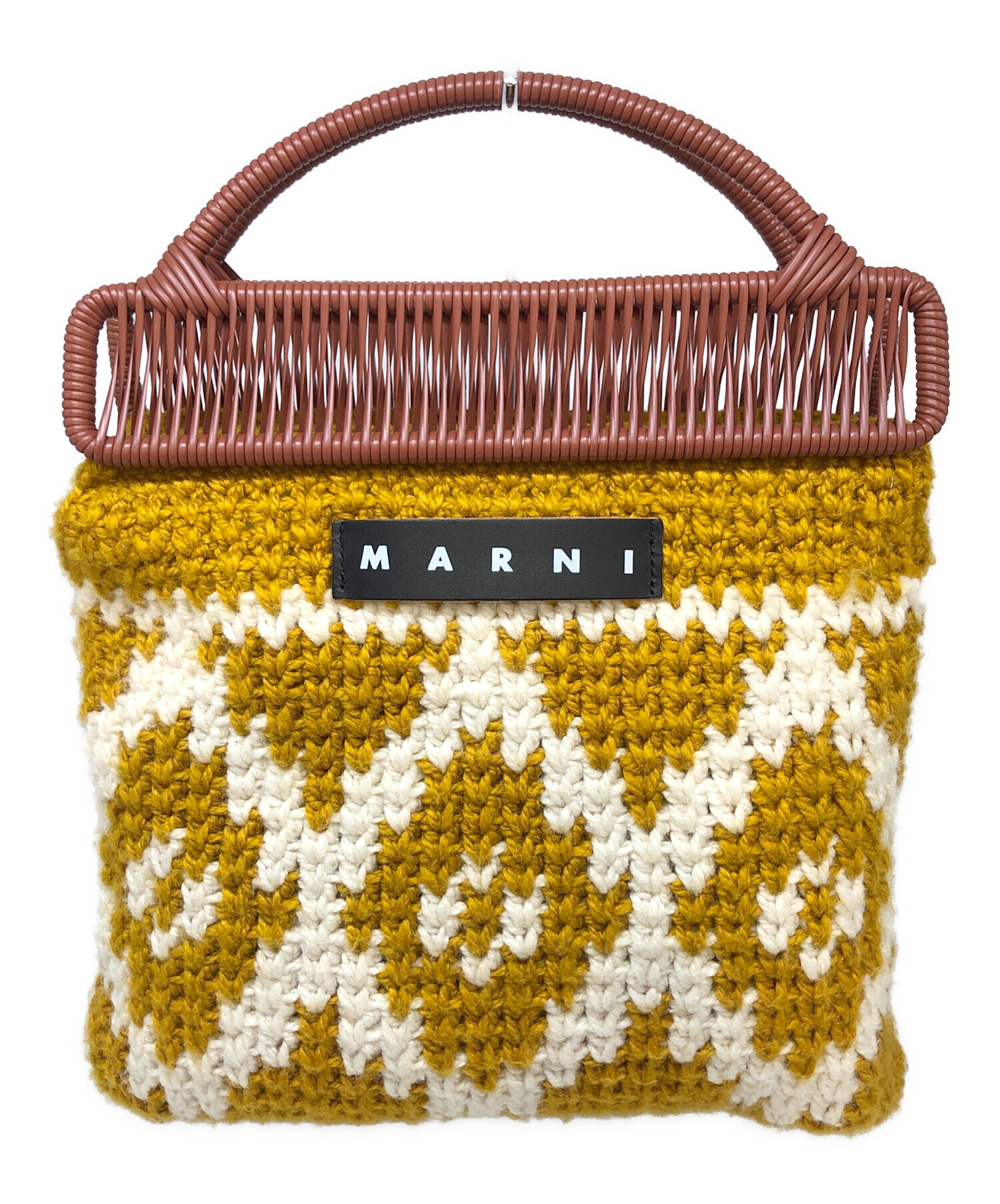中古・古着通販】MARNI (マルニ) クロシェトートバッグ イエロー