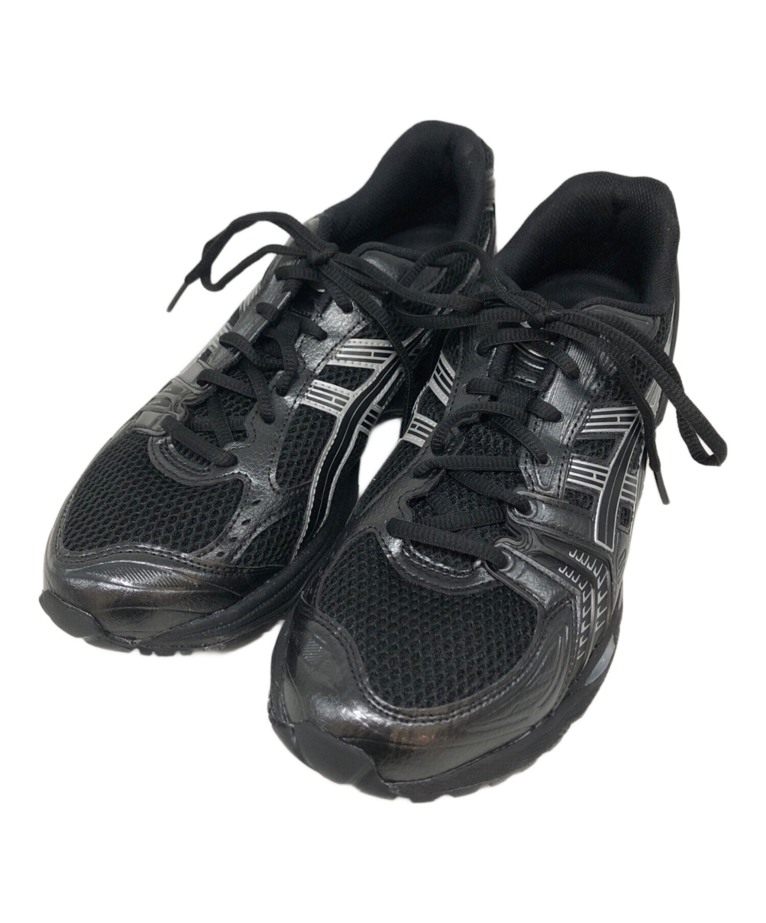 asics アシックス ブランドロゴ スパイク 人工皮革 ブラック メンズ 24.5【古着】【中古】 中古・古着通販】asics (アシックス) スニーカー ブラック サイズ:25.5