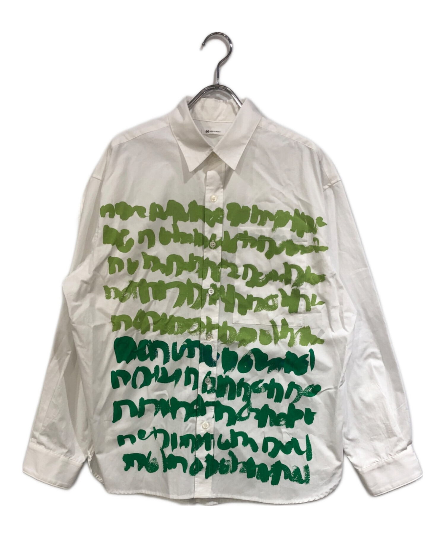 レギュラーカラーシャツ「green brush-mm2025」 中古・古着通販】HERALBONY (ヘラルボニー) レギュラーカラーシャツ