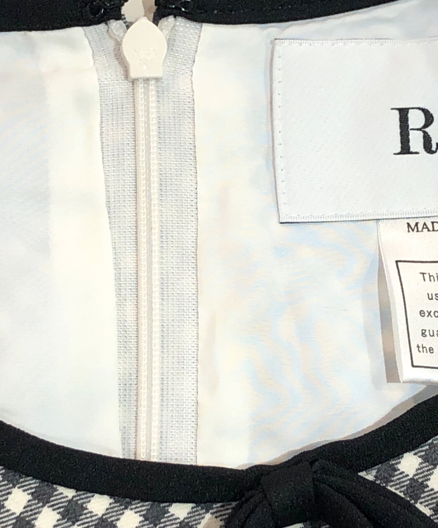 中古・古着通販】Rene (ルネ) ギンガムチェックティアードワンピース