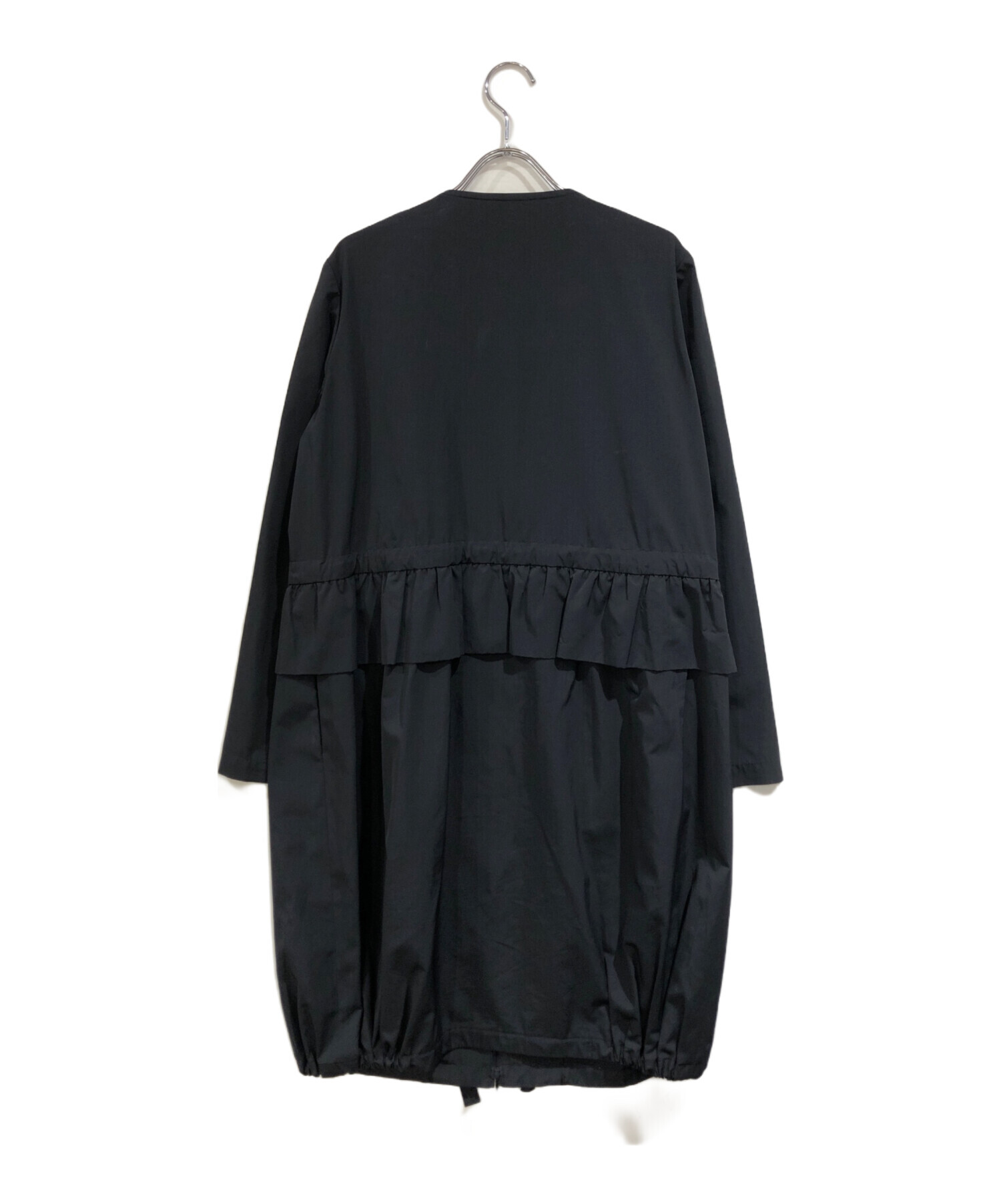 中古・古着通販】Rene (ルネ) ノーカラーコート ネイビー サイズ:SIZE