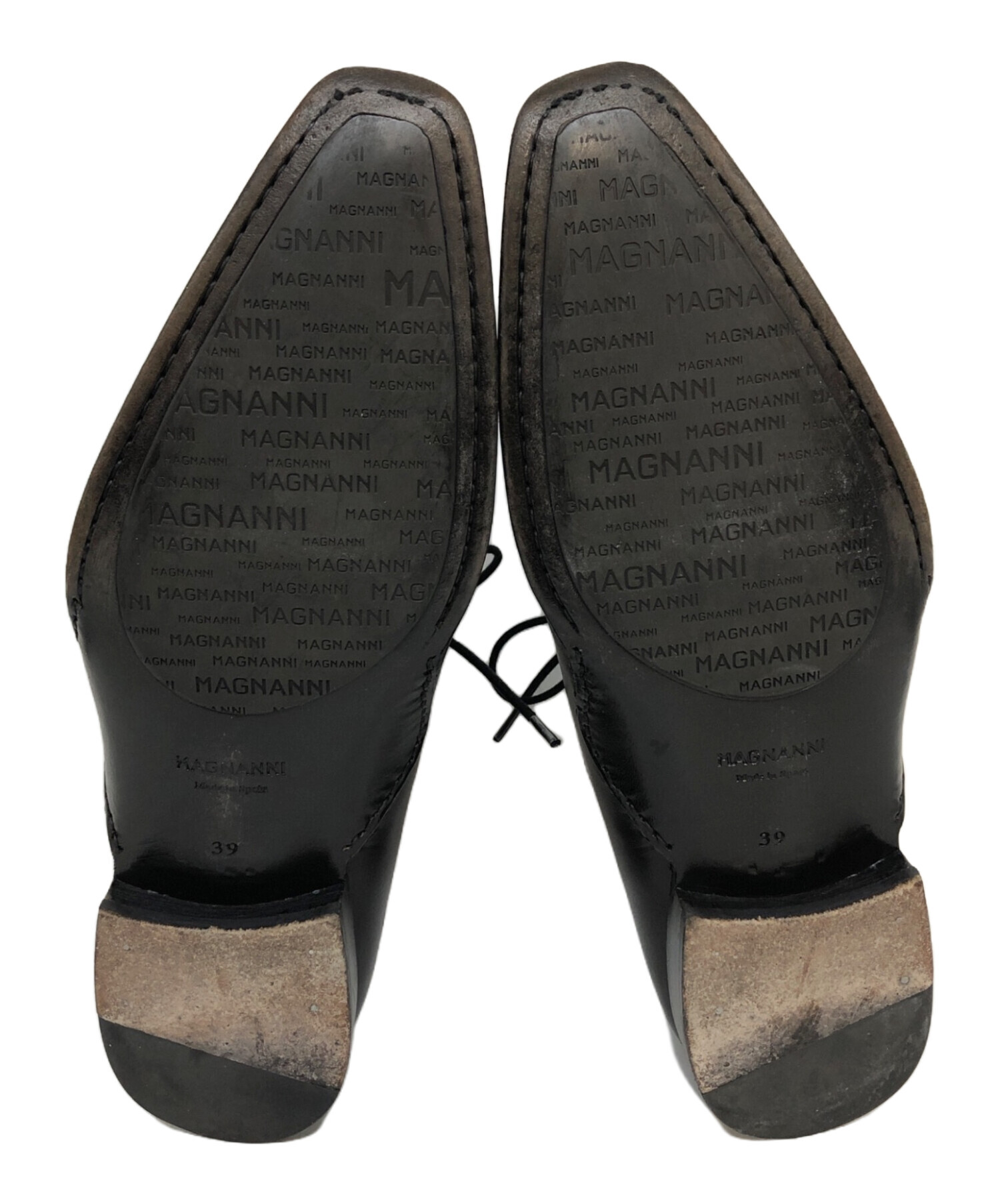 【値下げ】【美品】マグナーニ EU44 イントレチャート　レザーシュー 中古・古着通販】MAGNANNI (マグナーニ) レザーシューズ/ドレス