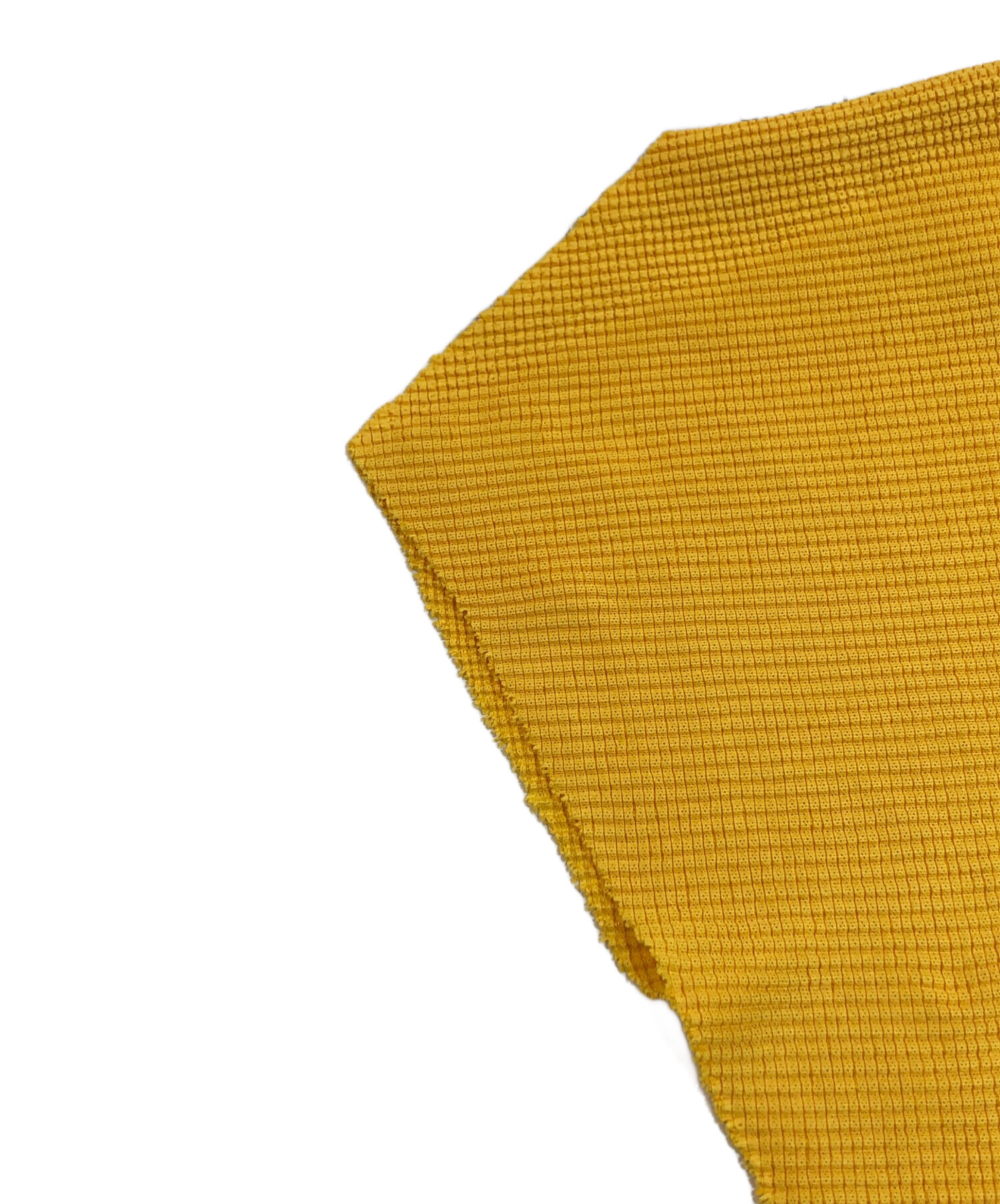 【中古】ミー イッセイミヤケ me ISSEY MIYAKE 2025年春夏 プリーツ 5分袖 ブラウス カットソー イエロー【サイズ表記なし（M位）】【レディース】 中古・古着通販】me ISSEY MIYAKE (ミーイッセイ ミヤケ) ボックス