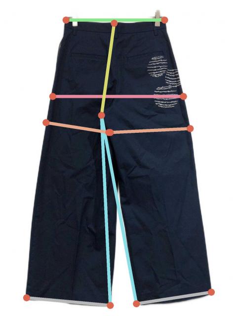 中古・古着通販】HERALBONY (ヘラルボニー) ワイドチノパンツ 中古・古着通販】HERALBONY (ヘラルボニー) ワイドチノパンツ