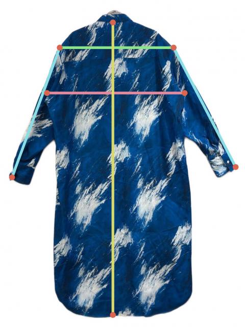 中古・古着通販】HERALBONY (ヘラルボニー) シャツワンピース「魚の