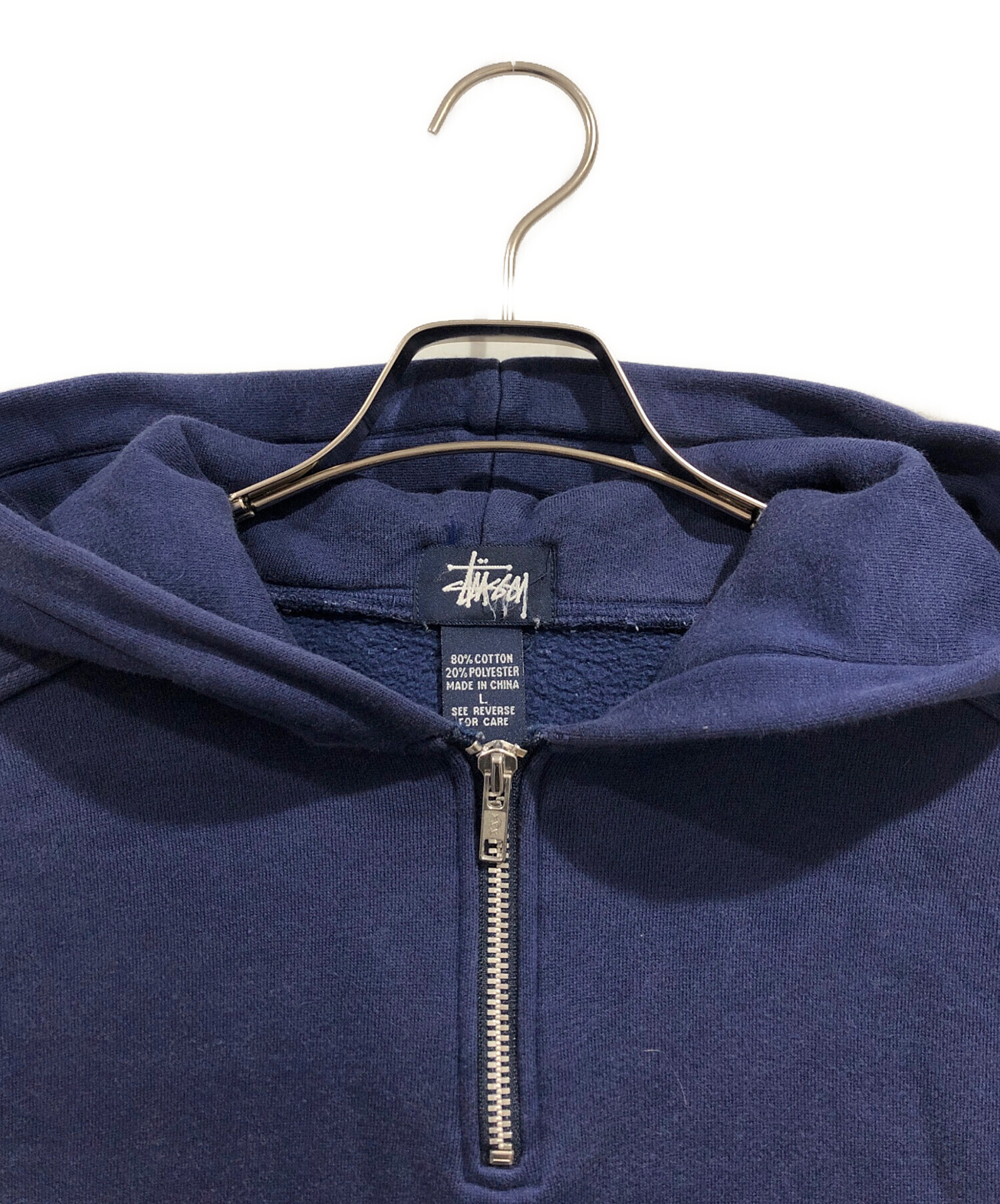 中古・古着通販】stussy (ステューシー) ハーフジップパーカー
