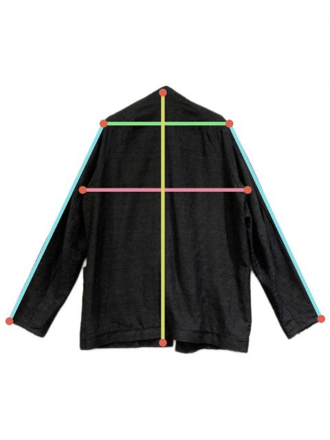 未使用 DEVOA デヴォア レイヤード ノーカラージャケット 中古・古着通販】DEVOA (デヴォア) シルクノーカラージャケット